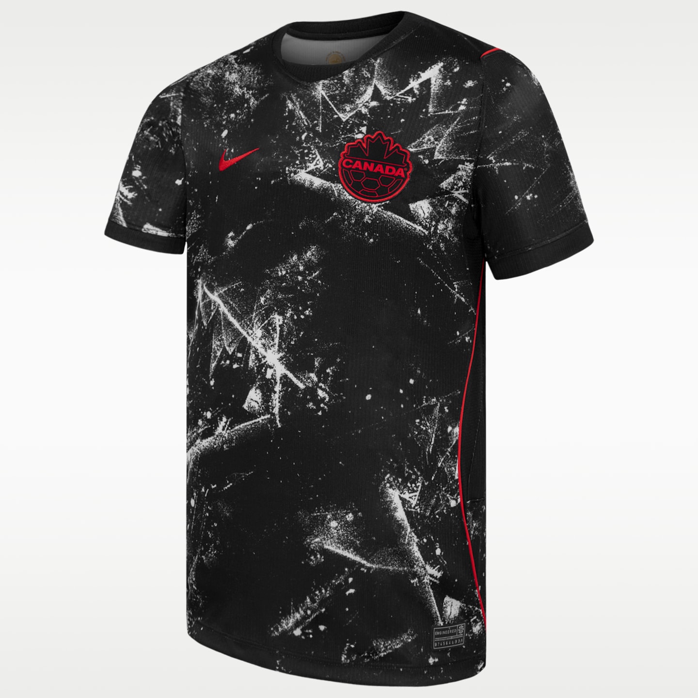 Детский топ Nike Canada Stadium Away Dri-FIT Soccer Jersey, цвет: Чёрный — фото 1