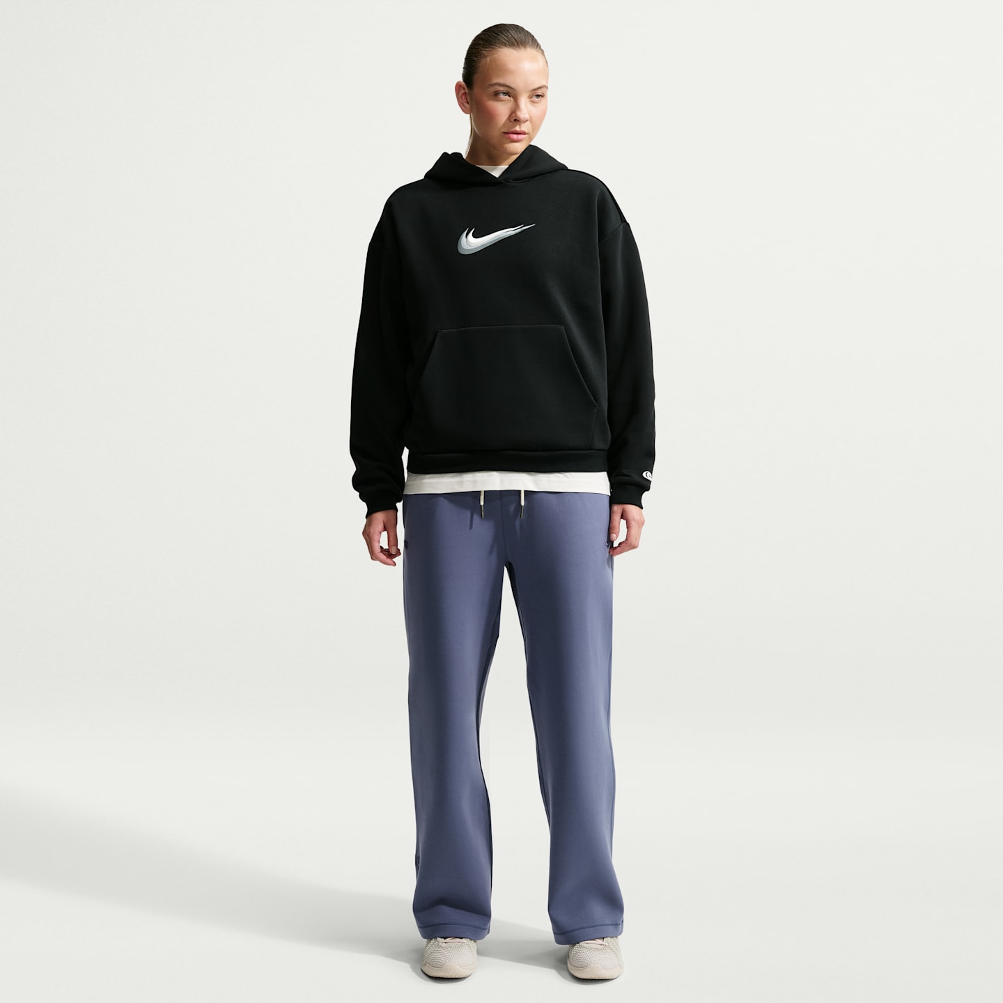 Женское баскетбольное худи Nike Caitlin Clark Standard Issue Dri-FIT, цвет: Чёрный / Бледная слоновая кость — фото 4