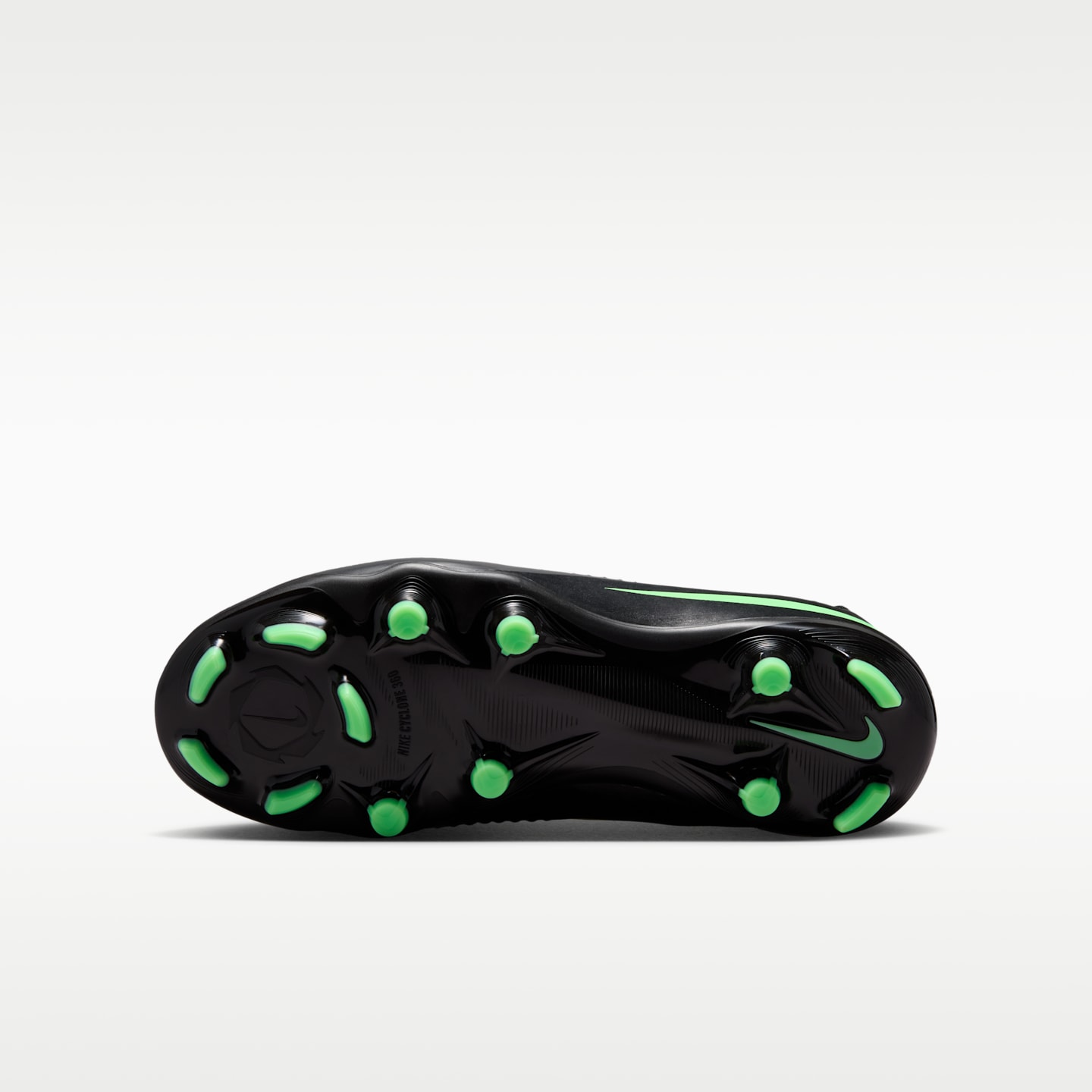Детские кроссовки Nike Jr. Phantom 6 High Academy Turf Soccer, цвет: Чёрный / Зелёный — фото 2