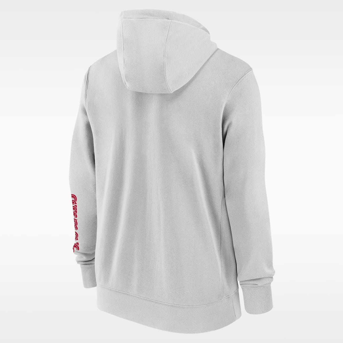Мужская худи на молнии Nike San Francisco 49ers Club NFL, цвет: Серый — фото 2