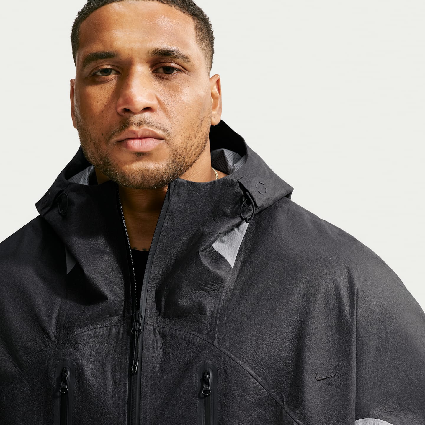Мужская куртка Nike Tech Storm-FIT ADV, цвет: Чёрный / Серый — фото 10