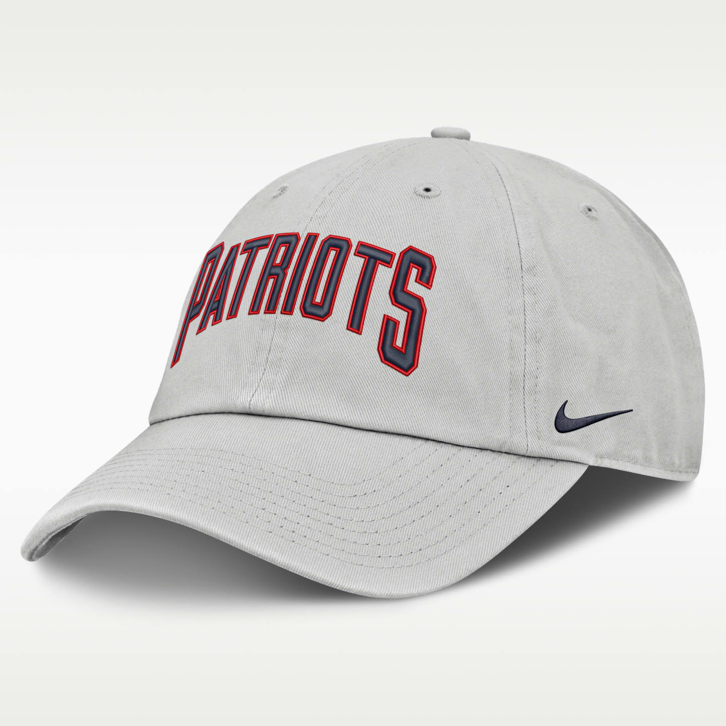 Мужская кепка Nike NFL New England Patriots Primetime Club Arched, цвет: Серый — фото 1