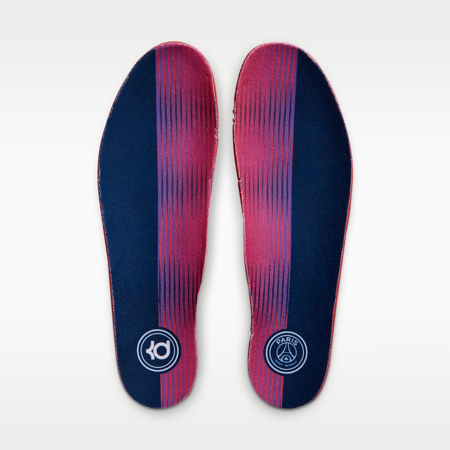 Мужские кроссовки Nike KD 6 x Paris Saint-Germain, цвет: Серебряный / Красный — фото 11