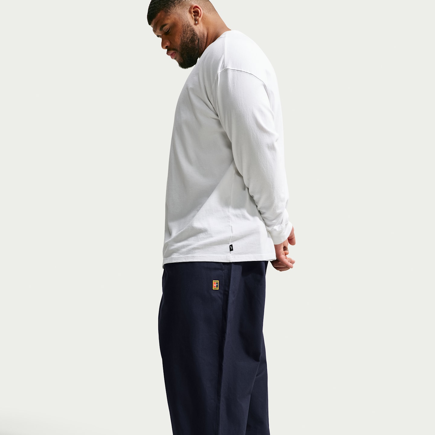 Мужские плиссированные брюки Nike Club Rules, цвет: Обсидиановый — фото 9