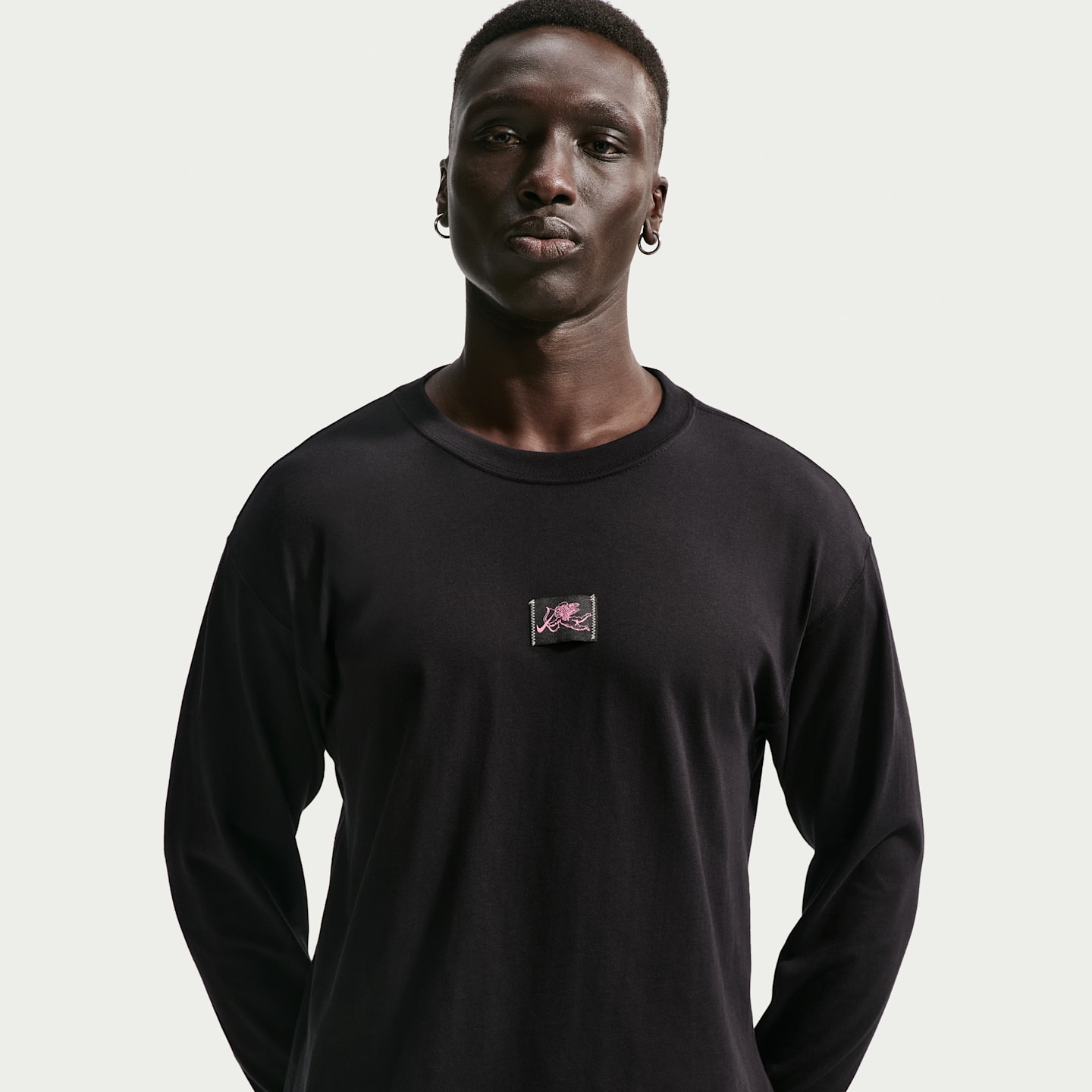 Женская футболка Nike Sportswear с длинным рукавом, цвет: Чёрный — фото 2