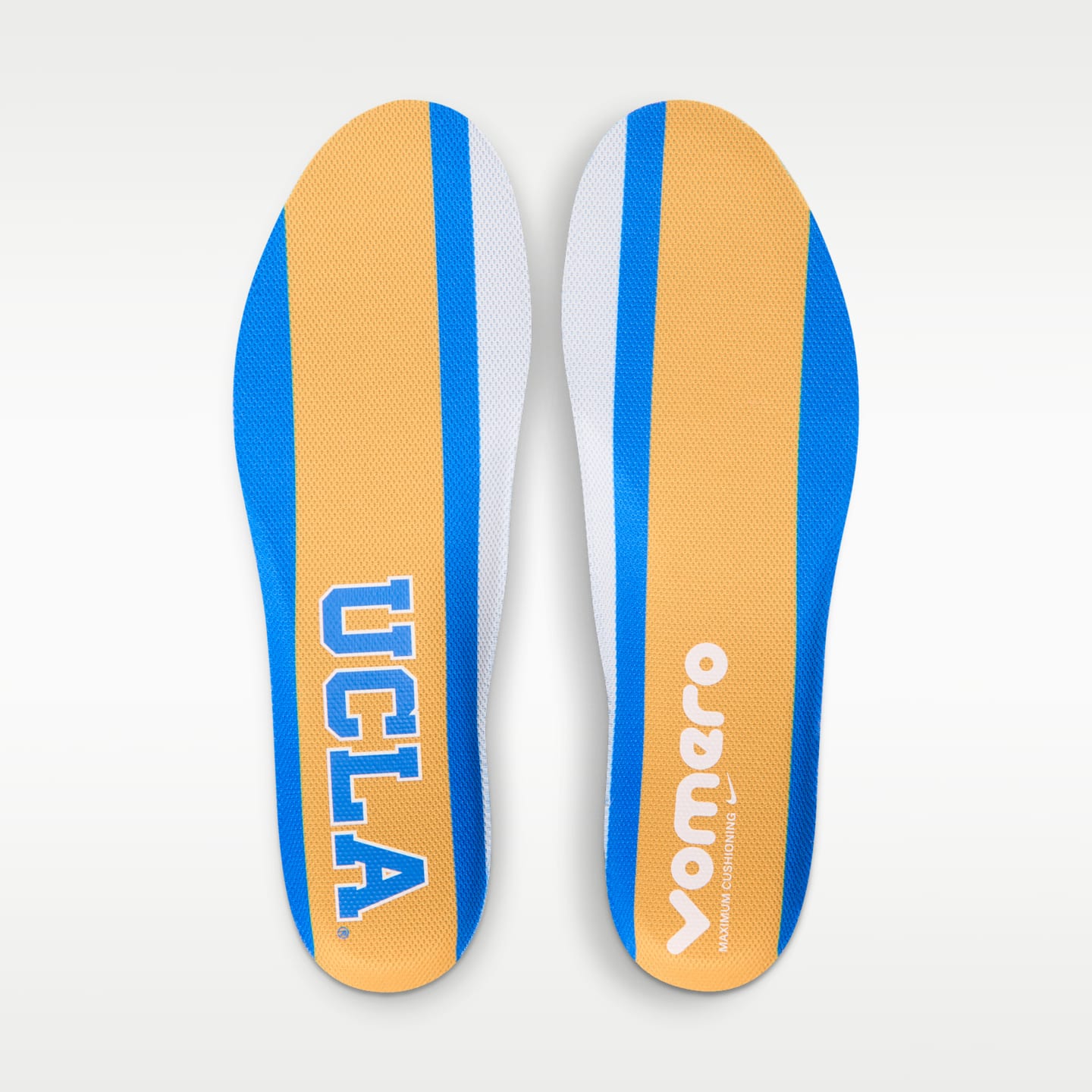 Мужские кроссовки Nike College Vomero 18 (Ucla) Road Running, цвет: Синий / Золотой — фото 9