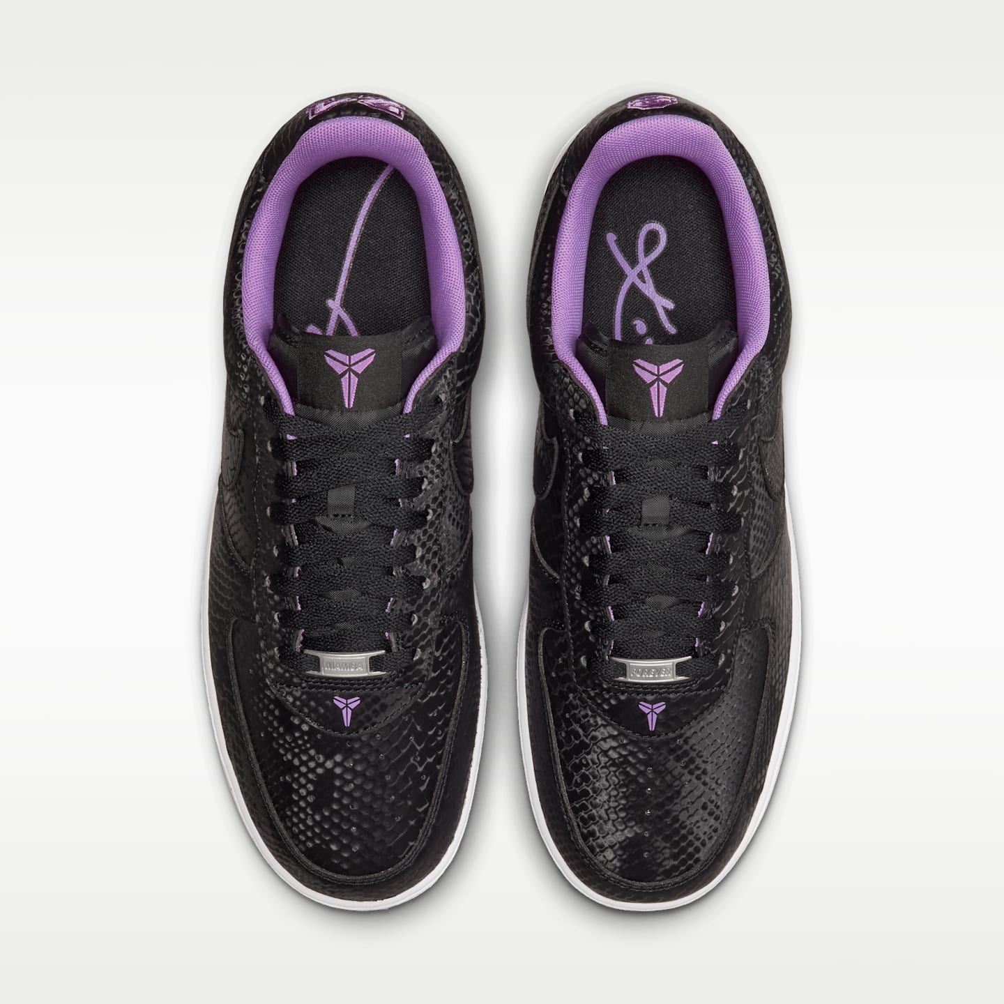 Детские кроссовки Nike Air Force 1 Low Big Kids' Shoes, цвет: Чёрный / Белый — фото 4