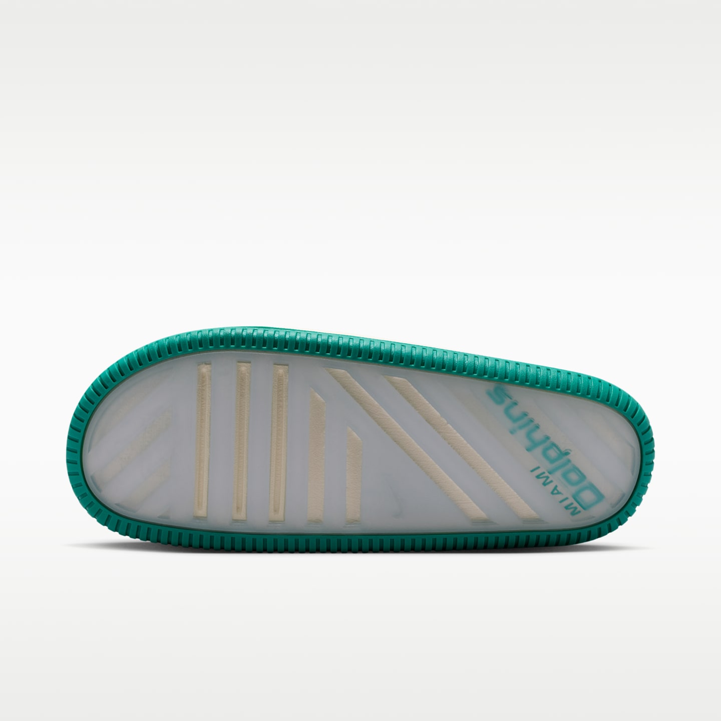 Мужские сандалии Nike Calm (Miami Dolphins) NFL, цвет: Молочный / Белый — фото 3