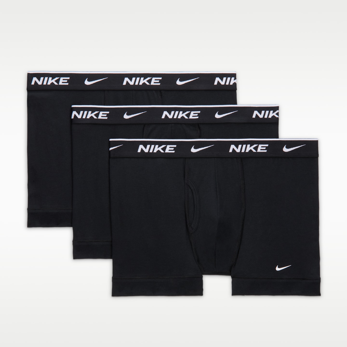 Трусы Essential Dri-FIT для мужчин, хлопок, стрейч, 3 шт. — Nike, цвет: Чёрный — фото 6