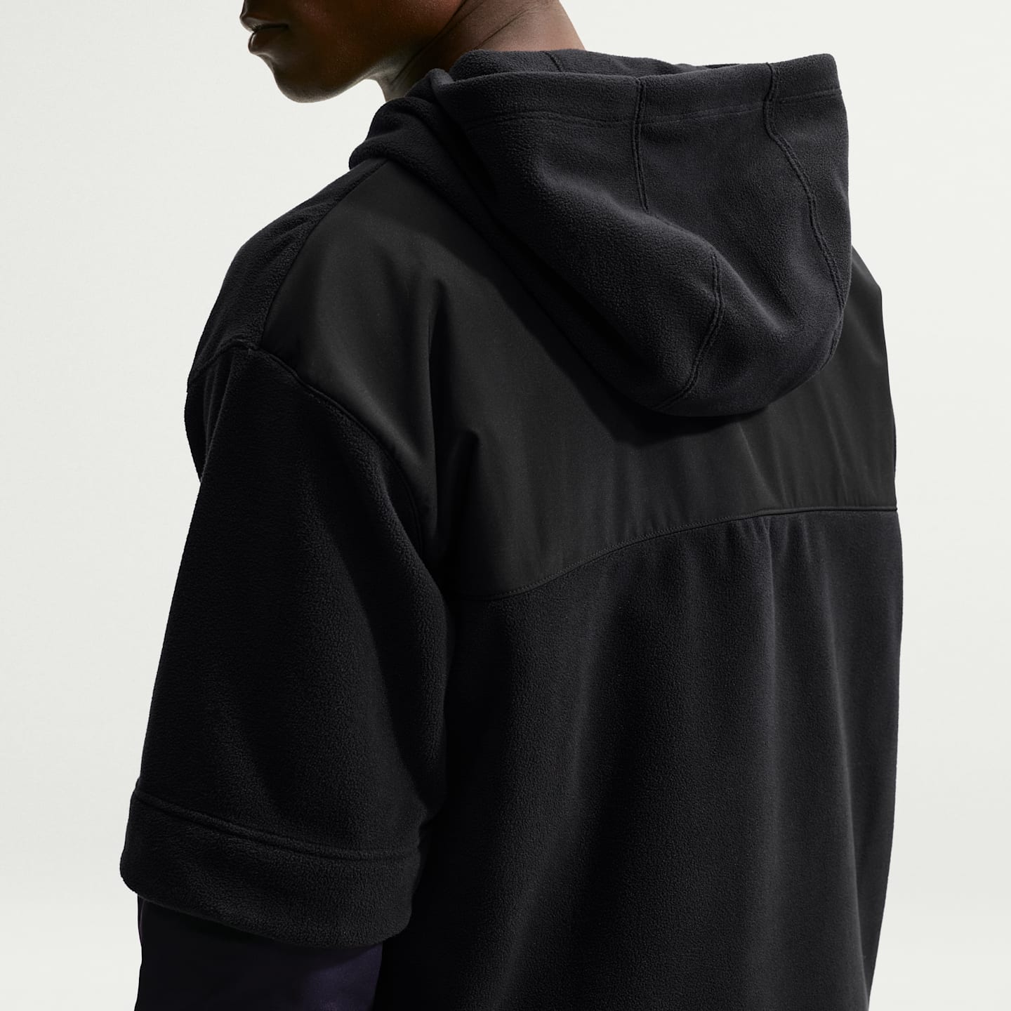 Мужское флисовое худи на молнии Nike Therma-FIT, цвет: Чёрный / Фиолетовый — фото 2