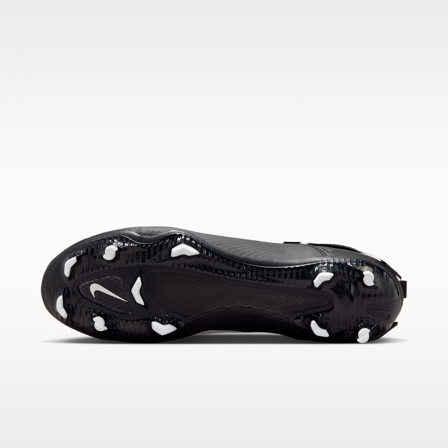 Женские бутсы Nike Huarache 9 Elite Low LAX Lacrosse, цвет: Чёрный / Белый — фото 2