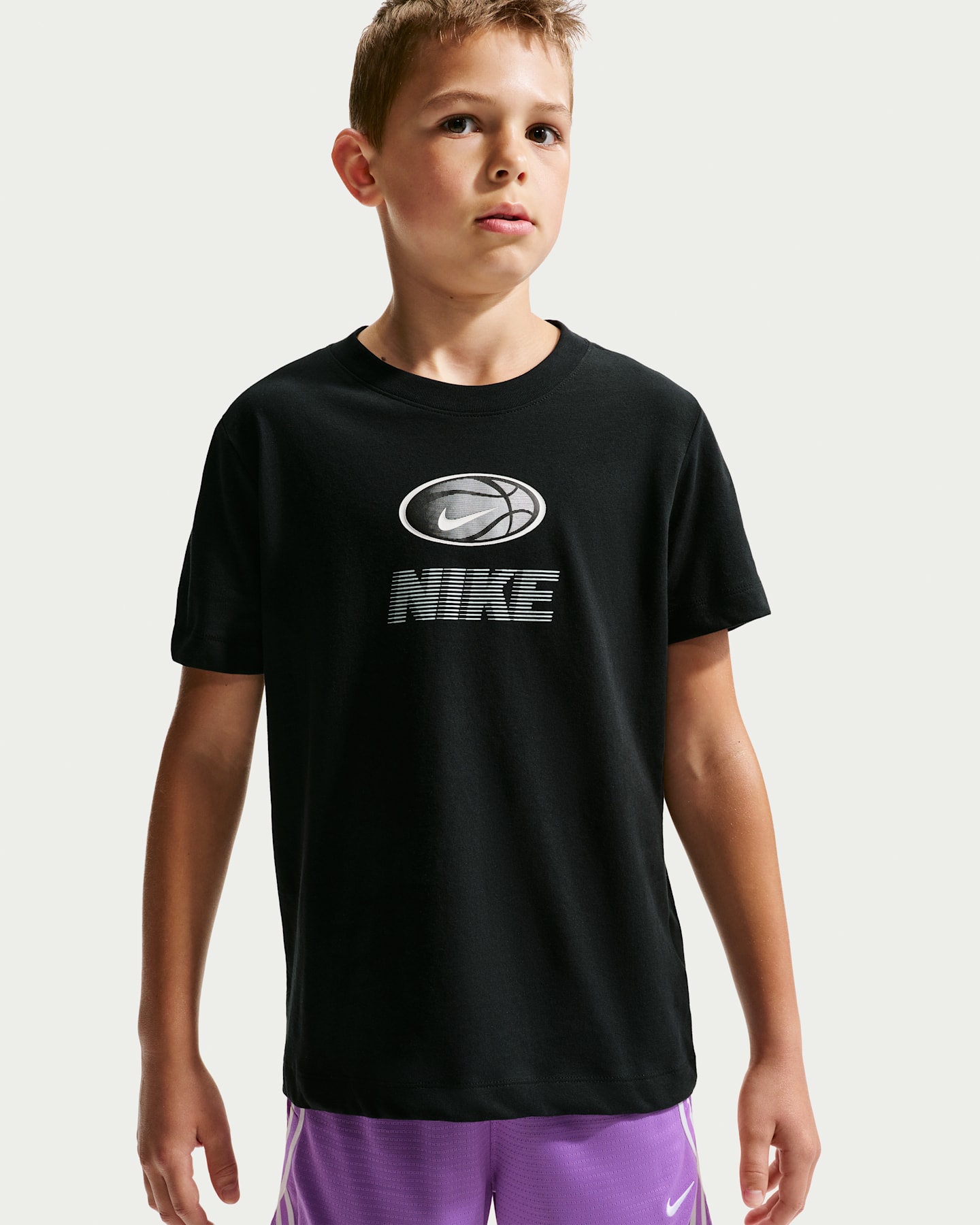 Детская футболка Nike Dri-FIT, цвет: Чёрный — фото 6
