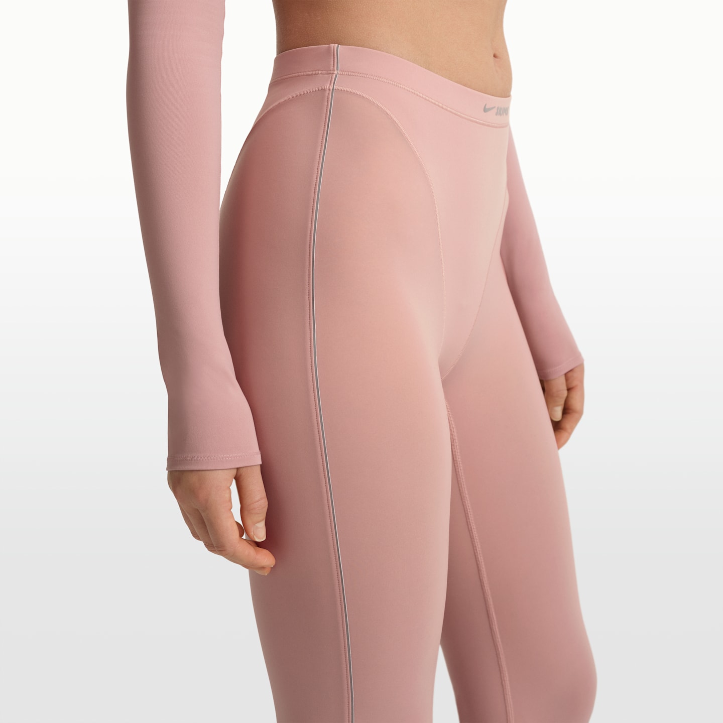 Женские легинсы NikeSKIMS Weightless Layers с высокой талией и V-образной вставкой, цвет: Nskm Himalayan — фото 7