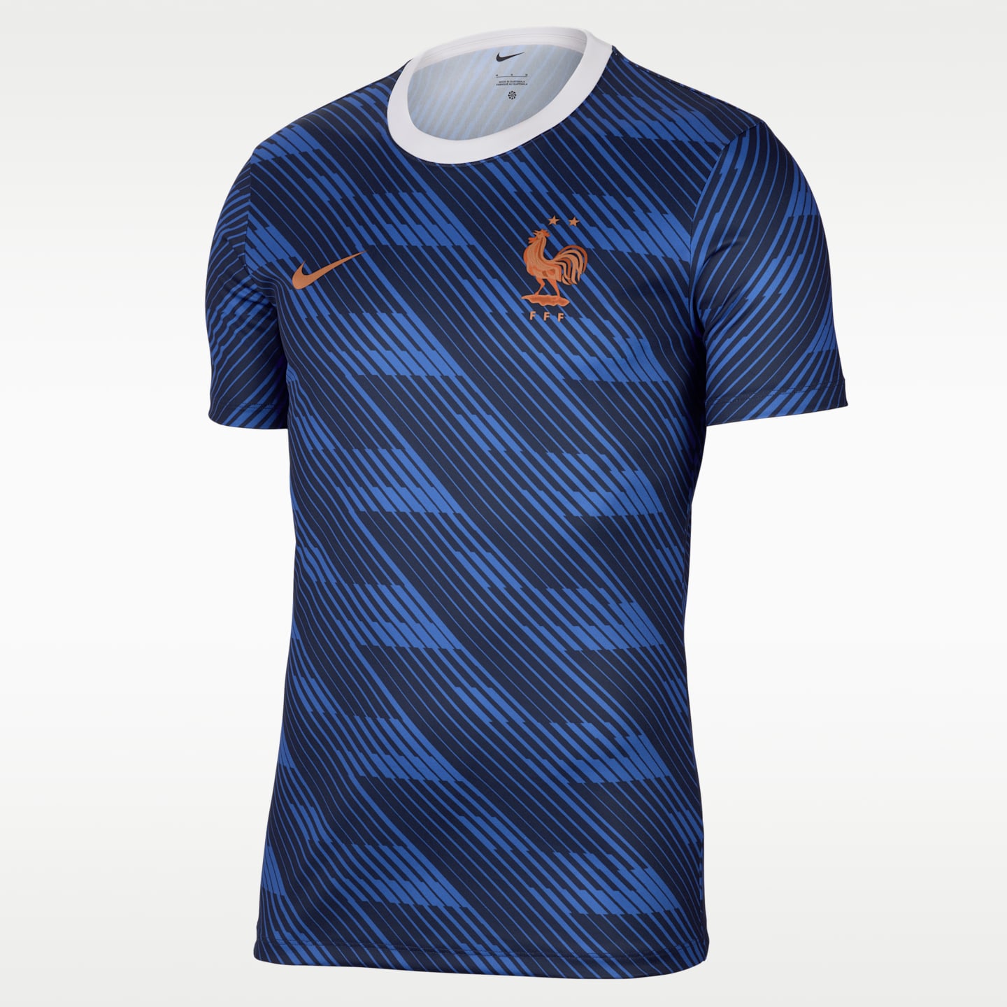 Мужская футболка болельщика Nike FFF с коротким рукавом, цвет: Королевский синий / Синий — фото 1