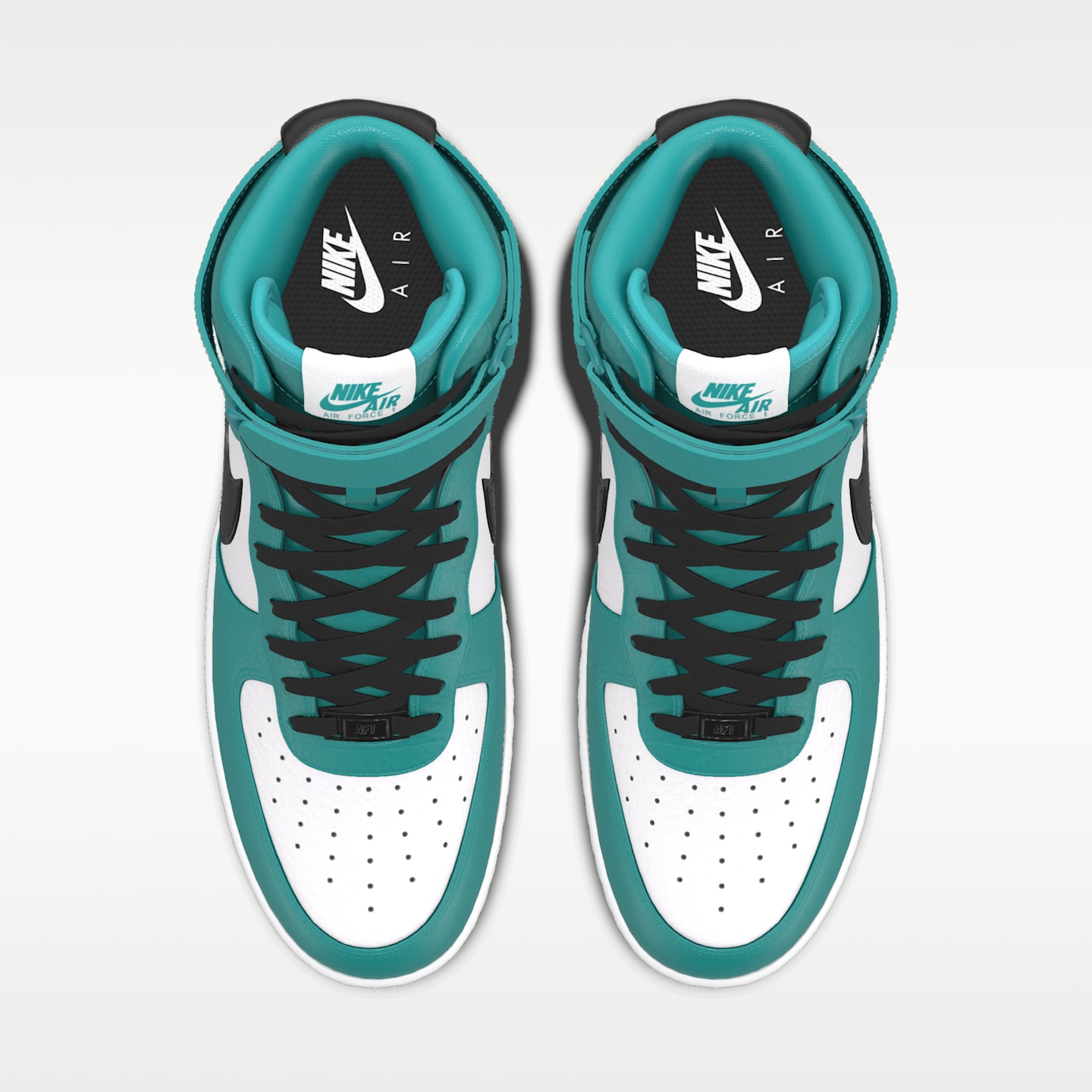 Мужские кроссовки Nike Air Force 1 High By You Custom, цвет: Разноцветный — фото 4