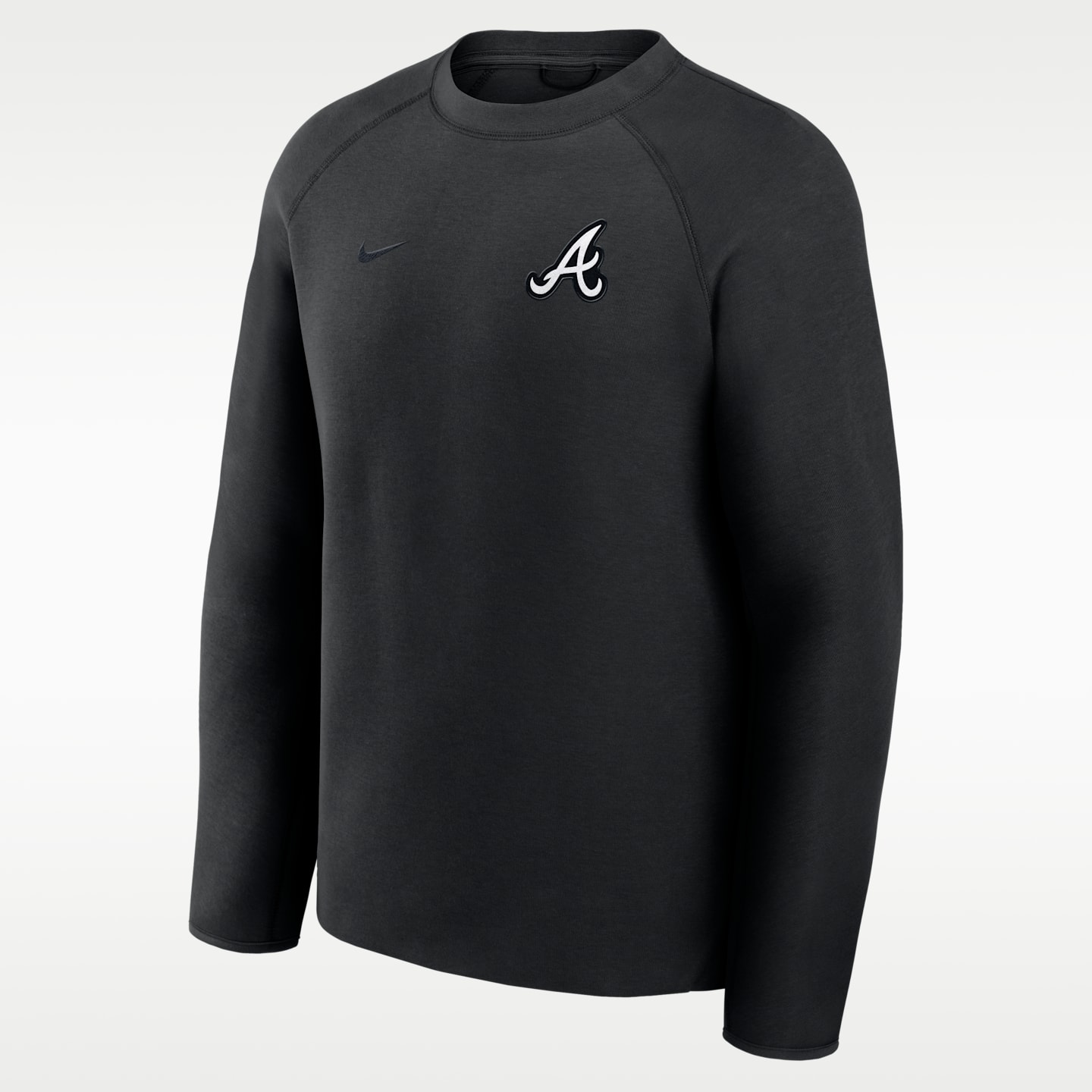 Мужской свитшот Nike Atlanta Braves Tech Fleece MLB, цвет: Чёрный — фото 1