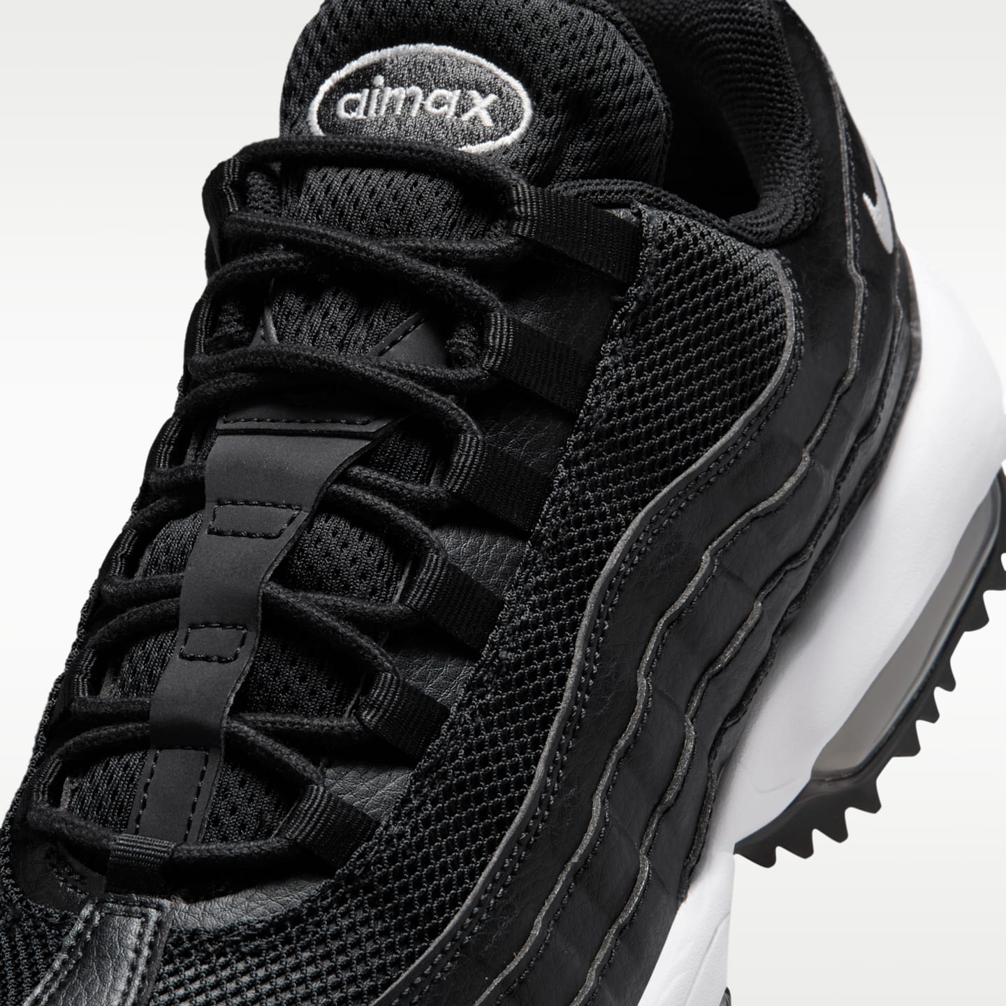 Женские кроссовки Nike Air Max '95 G Golf Shoes, цвет: Чёрный / Антрацитовый — фото 7