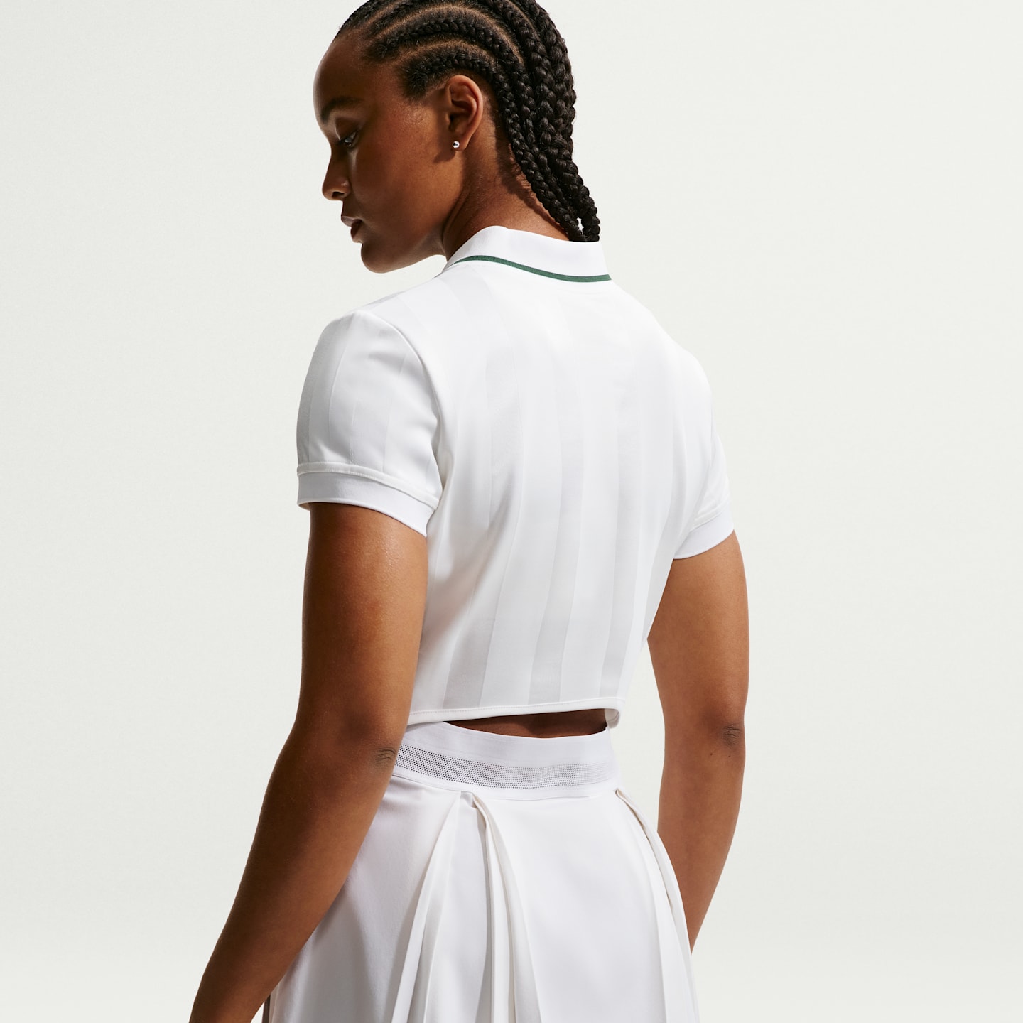 Женское платье Nike NikeCourt Slam Dri-FIT Tennis Dress, цвет: Белый — фото 3