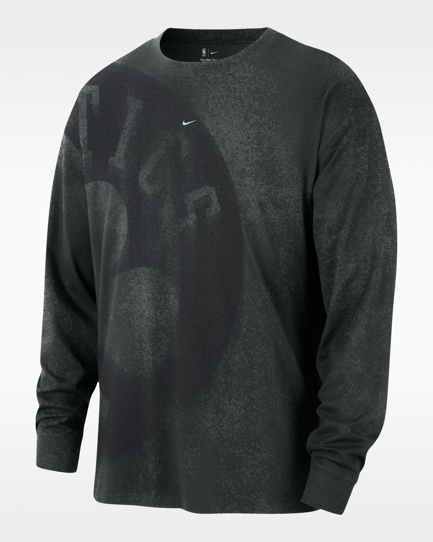 Мужская футболка Nike Boston Celtics Essential Anthem Long-Sleeve Basketball, цвет: Ночной тёмно-зелёный — фото 3