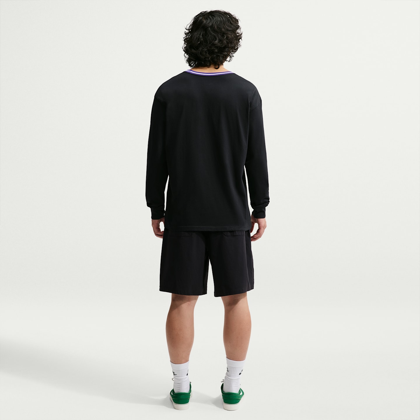 Футболка для скейтбординга Nike SB с длинным рукавом, цвет: Чёрный — фото 5
