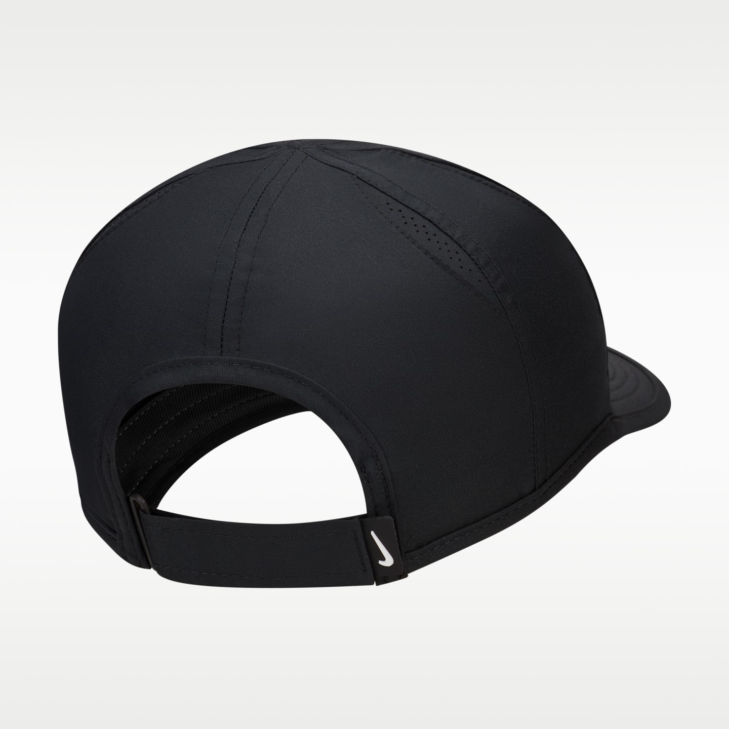 Детская кепка Nike Dri-FIT Club Unstructured Featherlight, цвет: Чёрный / Белый — фото 2