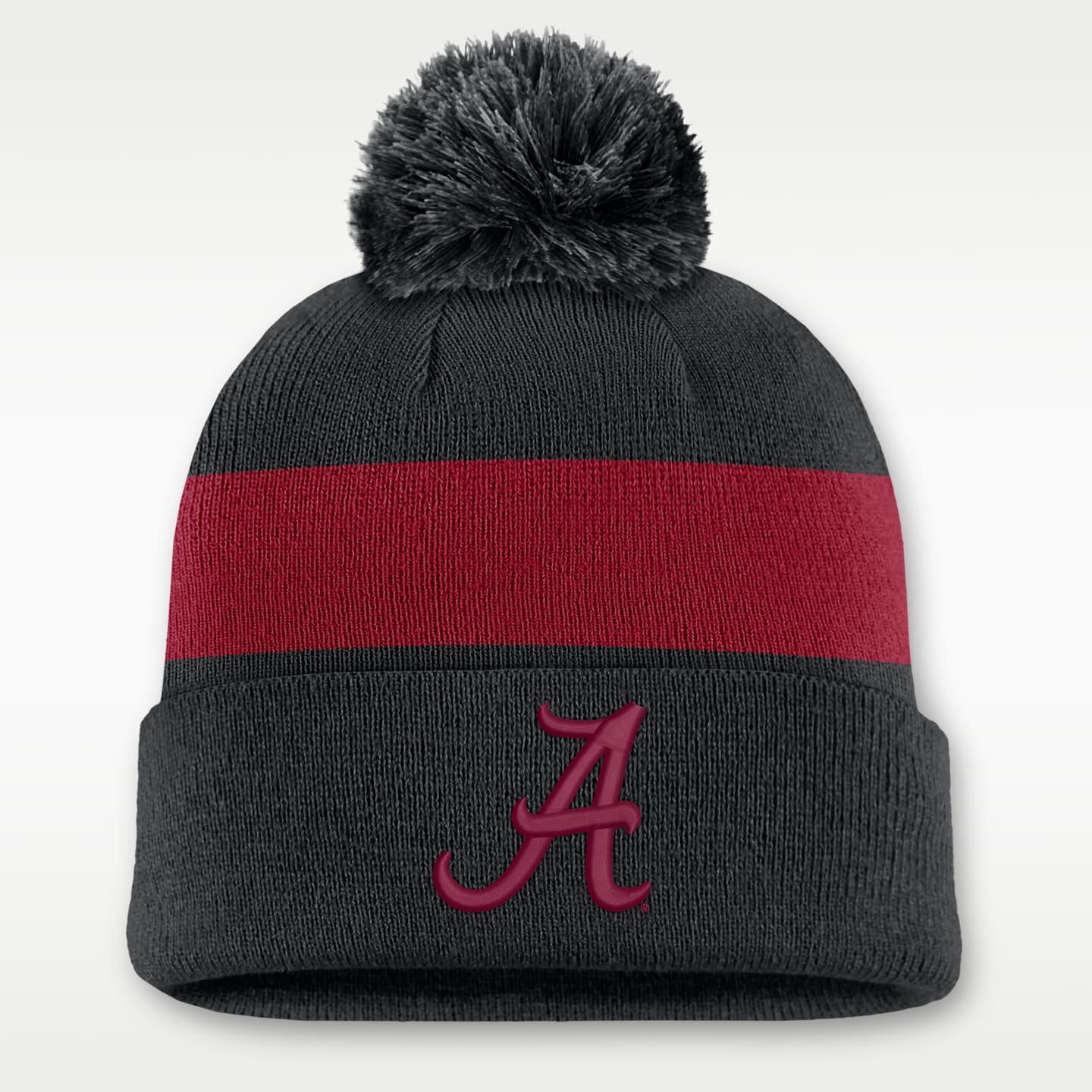 Мужская шапка Nike Alabama Peak College с отворотом, цвет: Чёрный — фото 1