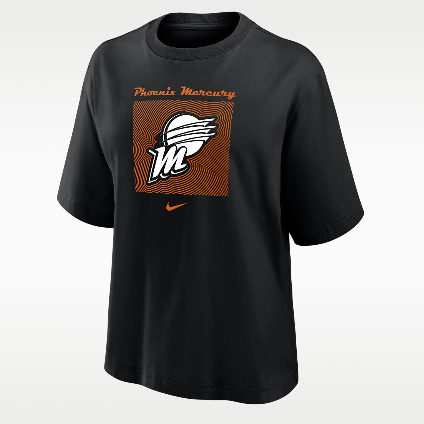 Женская футболка свободного кроя Nike Phoenix Mercury WNBA, цвет: Чёрный — фото 1
