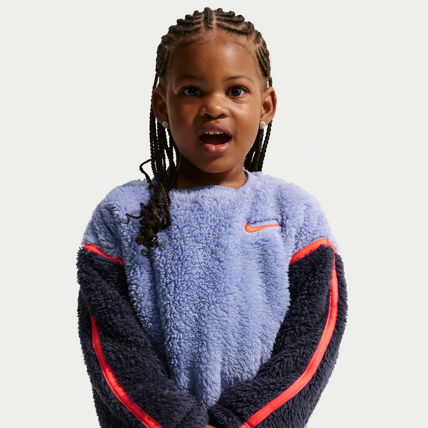 Комплекты Nike Little Creators 2-Piece Crew Set для малышей, цвет: Тёмный изюмный — фото 2