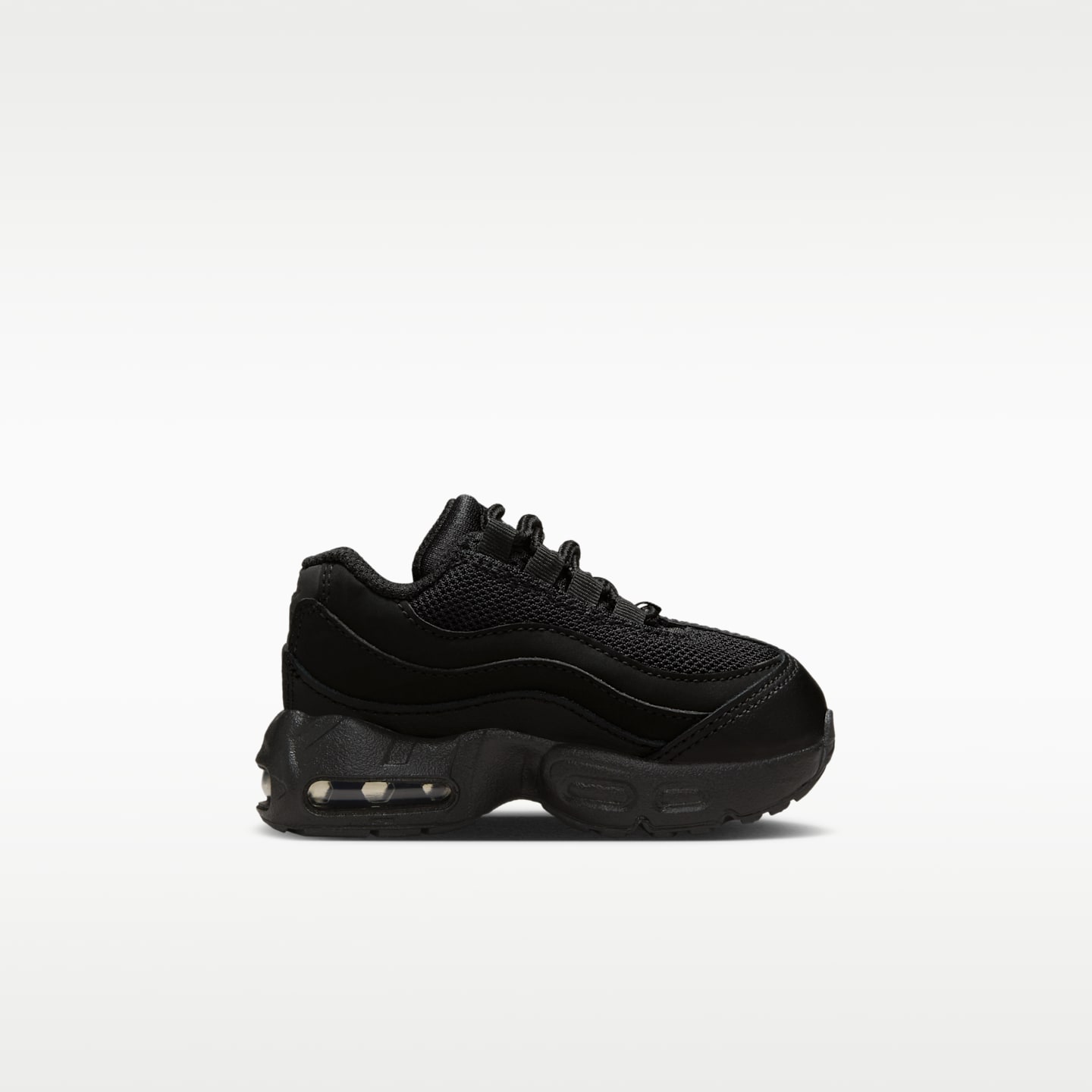 Детские кроссовки Nike Air Max 95 Recraft Baby/Toddler, цвет: Чёрный / Антрацитовый — фото 3