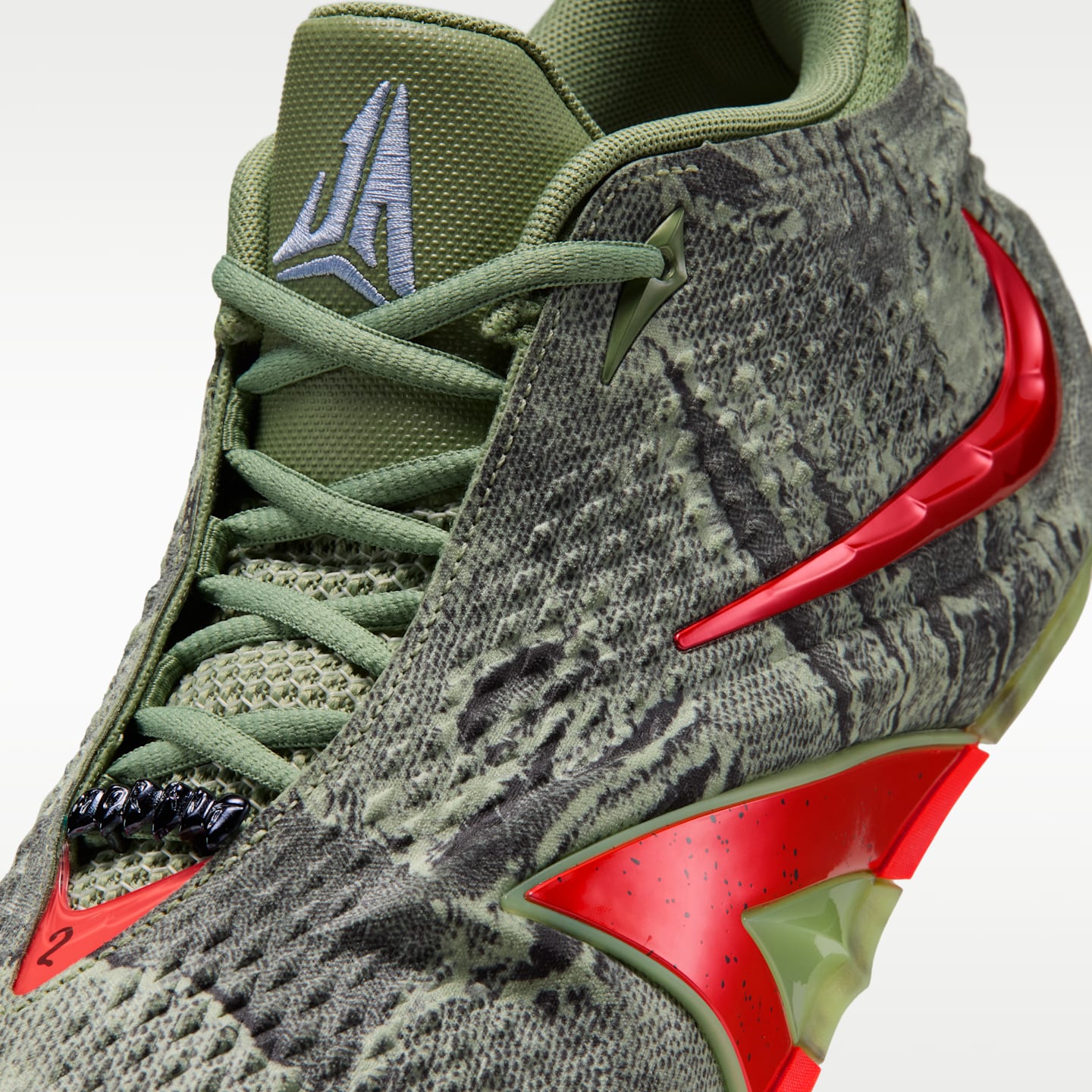Мужские кроссовки Nike Ja 4 "Zombie" Basketball, цвет: Зелёный / Светлый лимонный — фото 7