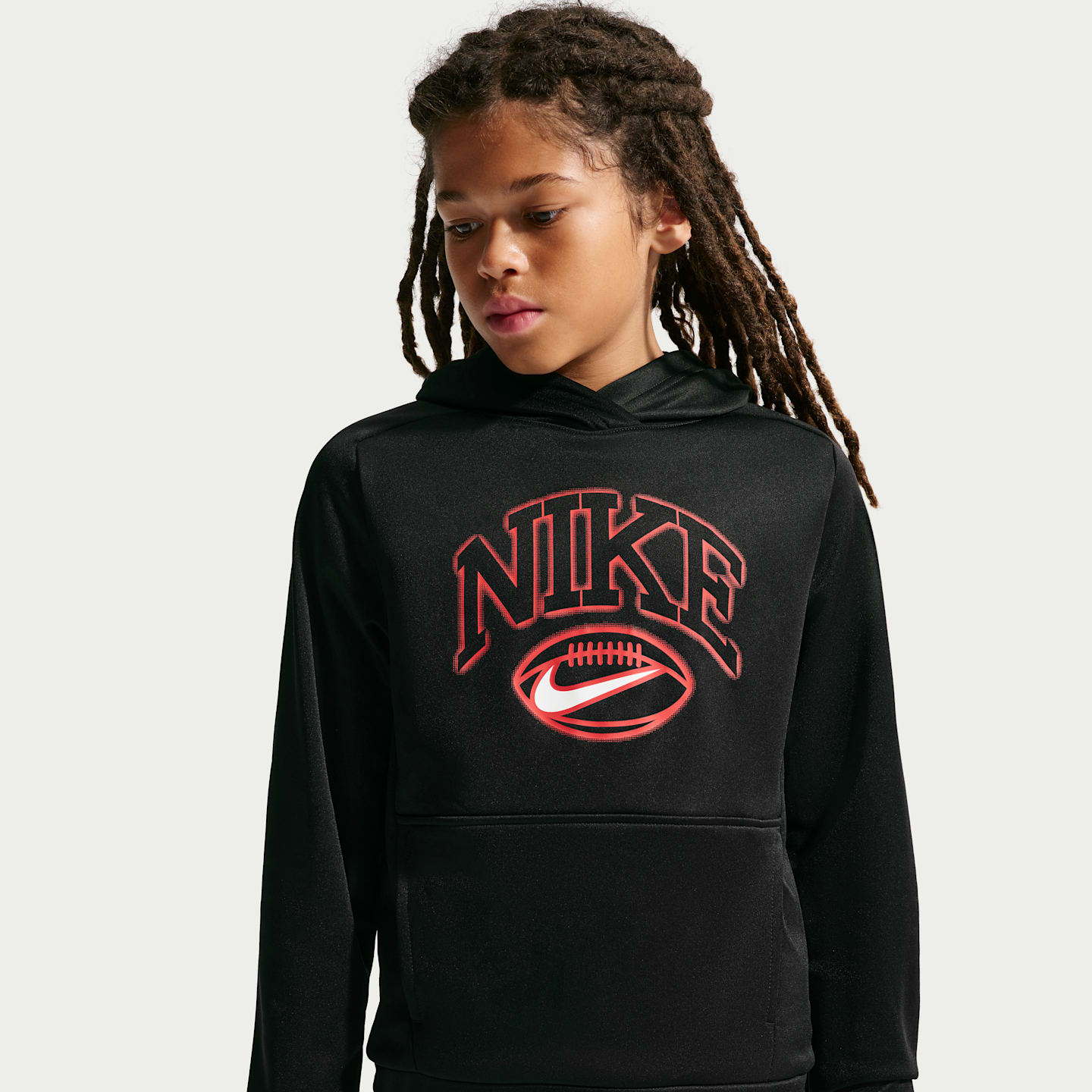 Худи Nike Trophy Therma-FIT Pullover для мальчиков, цвет: Чёрный — фото 3