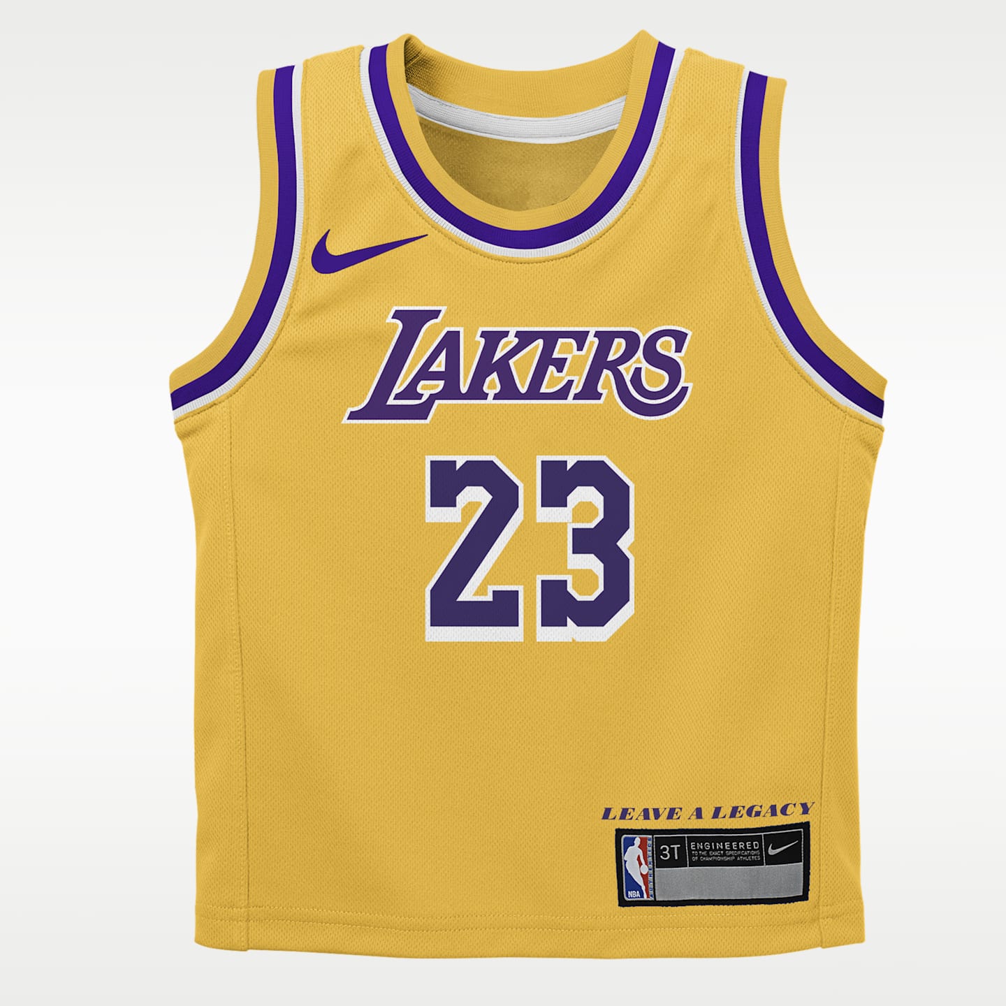 Детский топ Nike LeBron James Los Angeles Lakers Icon Edition NBA Replica Jersey, цвет: Amarillo — фото 1