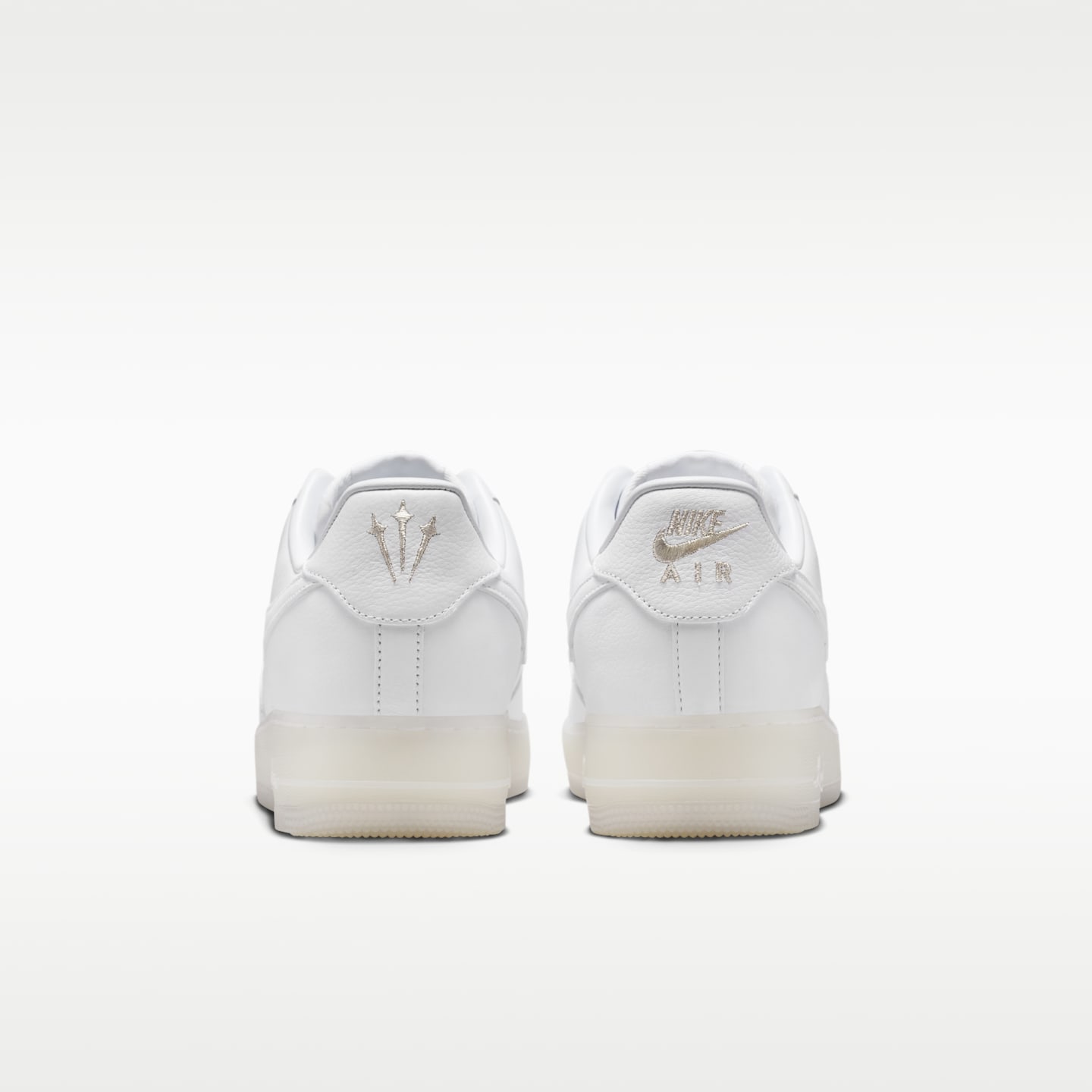 Мужские кроссовки Nike Nocta Air Force 1 Low, цвет: Белый / Серебряный — фото 6