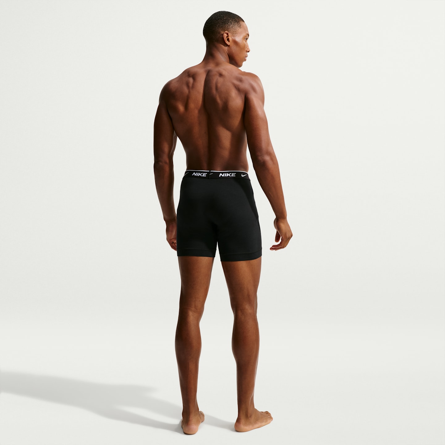 Мужские боксеры-брифы Nike Essential Cotton Stretch Dri-FIT, набор из 5 шт, цвет: Чёрный — фото 5