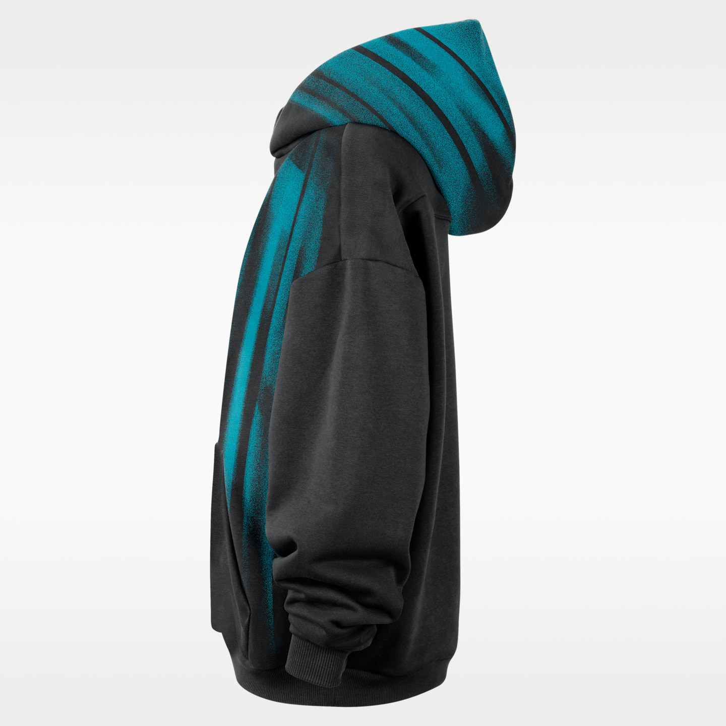 Мужское худи Nike Charlotte Hornets Standard Issue Therma-FIT Fleece Basketball, цвет: Чёрный / Белый — фото 3
