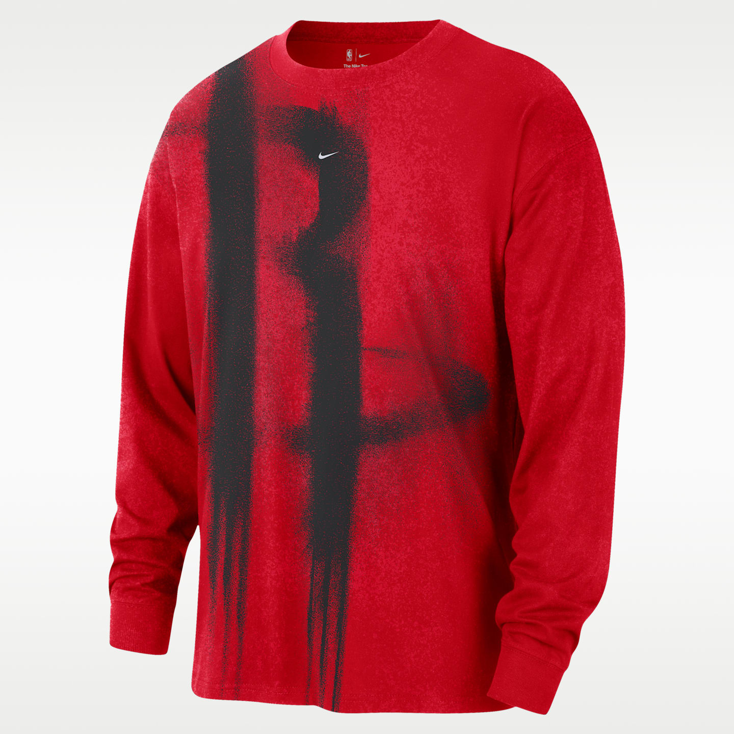 Мужская футболка Nike Houston Rockets Essential Anthem Long-Sleeve Basketball, цвет: Красный — фото 1