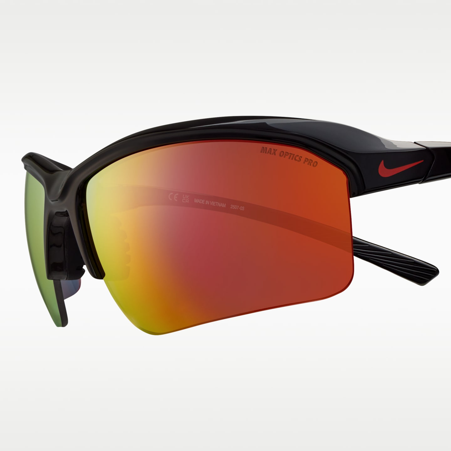 Мужские очки Nike Skylon Rise Team Road Tint, цвет: Чёрный / Красный — фото 6