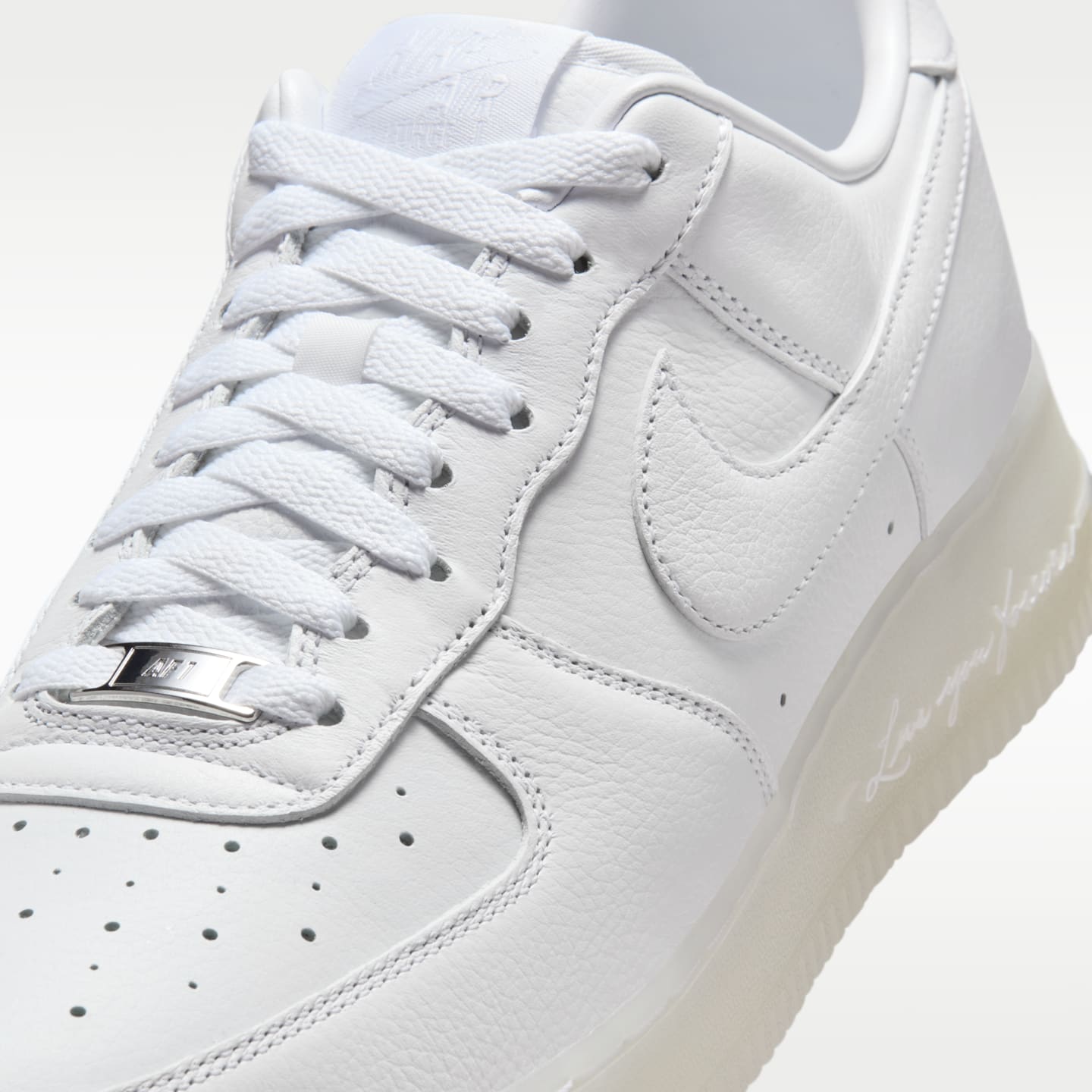 Мужские кроссовки Nike Nocta Air Force 1 Low, цвет: Белый / Серебряный — фото 7