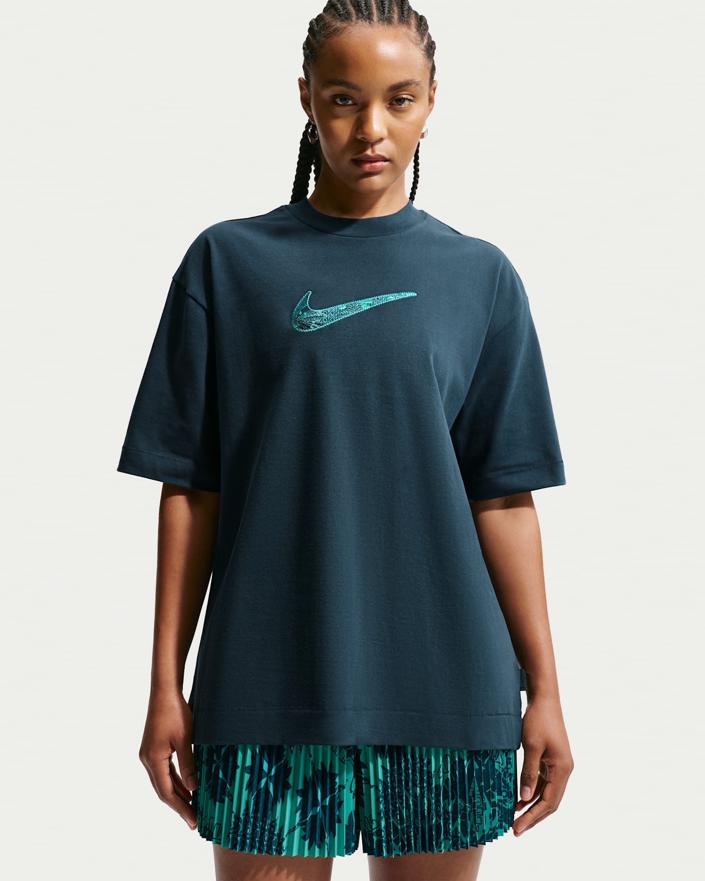 Женская футболка оверсайз Nike Naomi Osaka, цвет: Тёмно-синий — фото 6