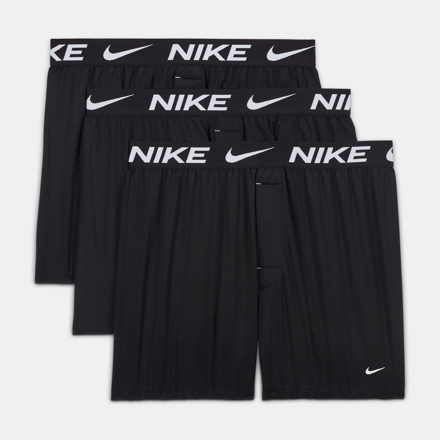 Трусы-боксеры Essential Micro Dri-FIT для мужчин, 3 шт. — Nike, цвет: Чёрный — фото 6