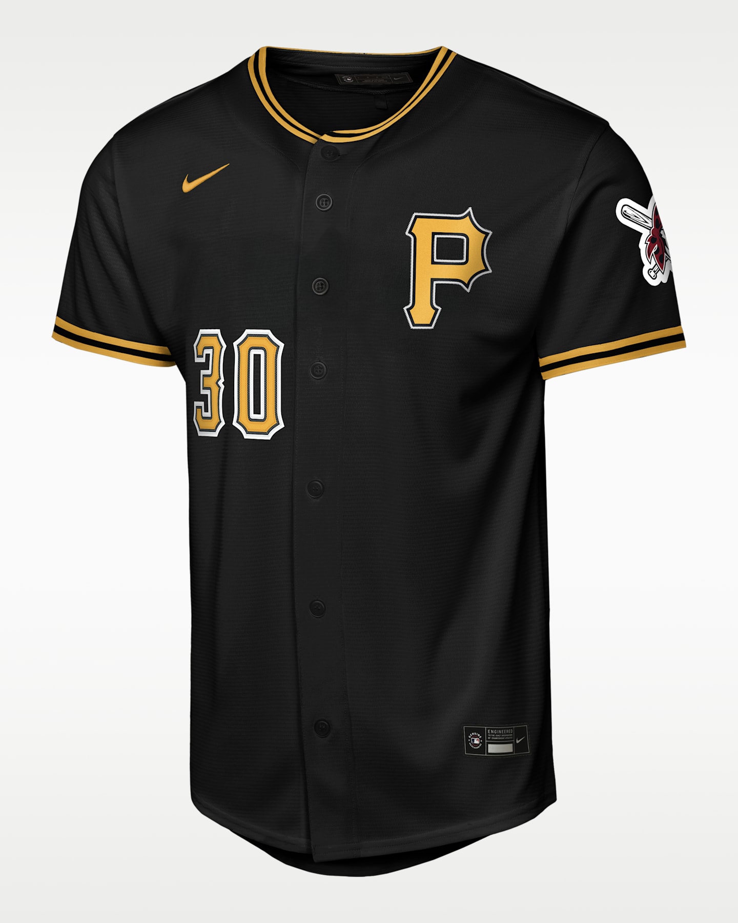 Детское джерси Nike Paul Skenes Pittsburgh Pirates MLB Stadium, цвет: Чёрный — фото 3