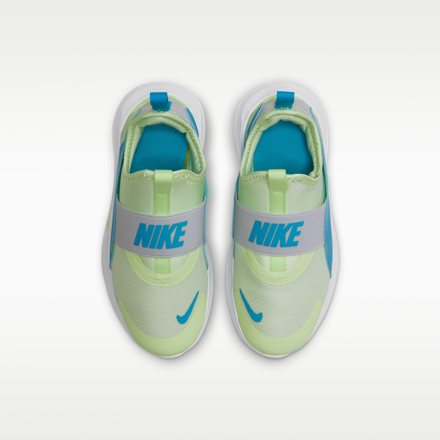Детские кроссовки Nike Flex Runner 4 Running, цвет: Кислотно-жёлтый / Синий — фото 4