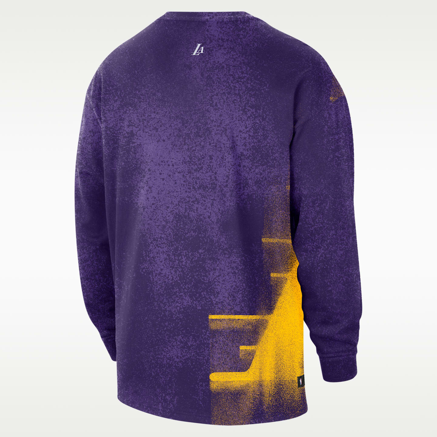Мужская футболка Nike Los Angeles Lakers Essential Anthem Long-Sleeve Basketball, цвет: Фиолетовый — фото 2