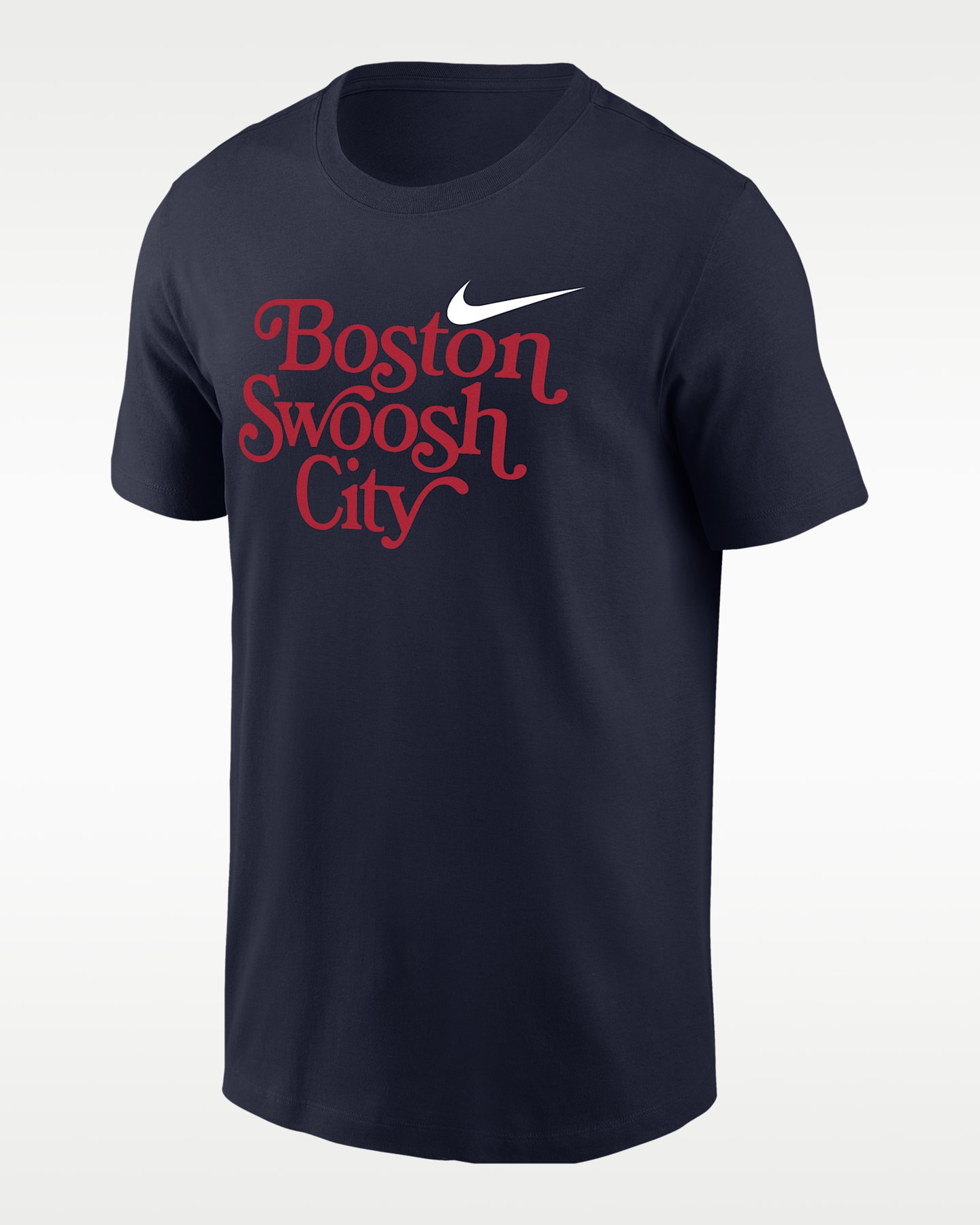 Мужская футболка Nike Swoosh Cities Boston с коротким рукавом, цвет: Тёмно-синий — фото 2