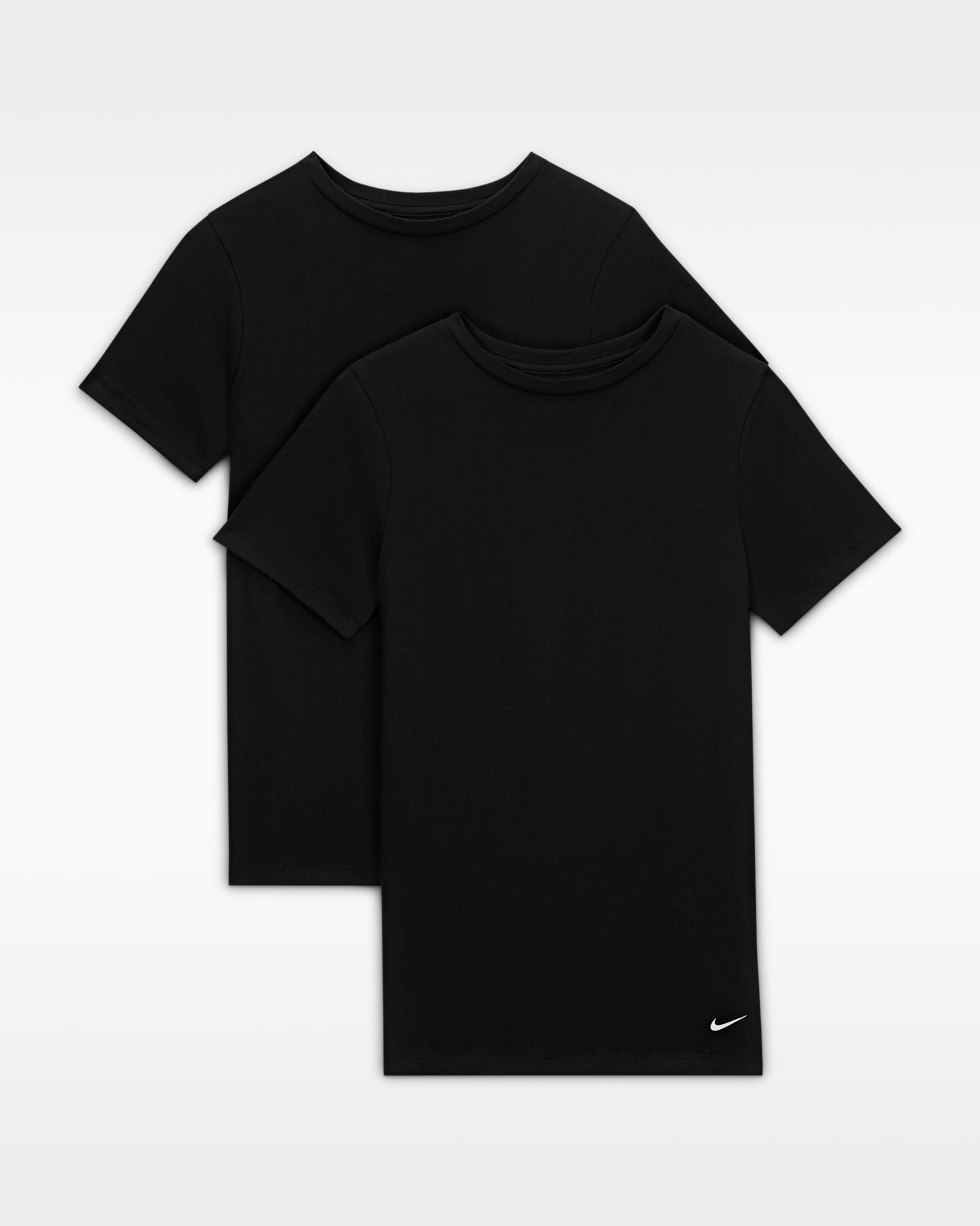 Детские топы Nike Crew Undershirt (2-Pack), цвет: Чёрный — фото 4