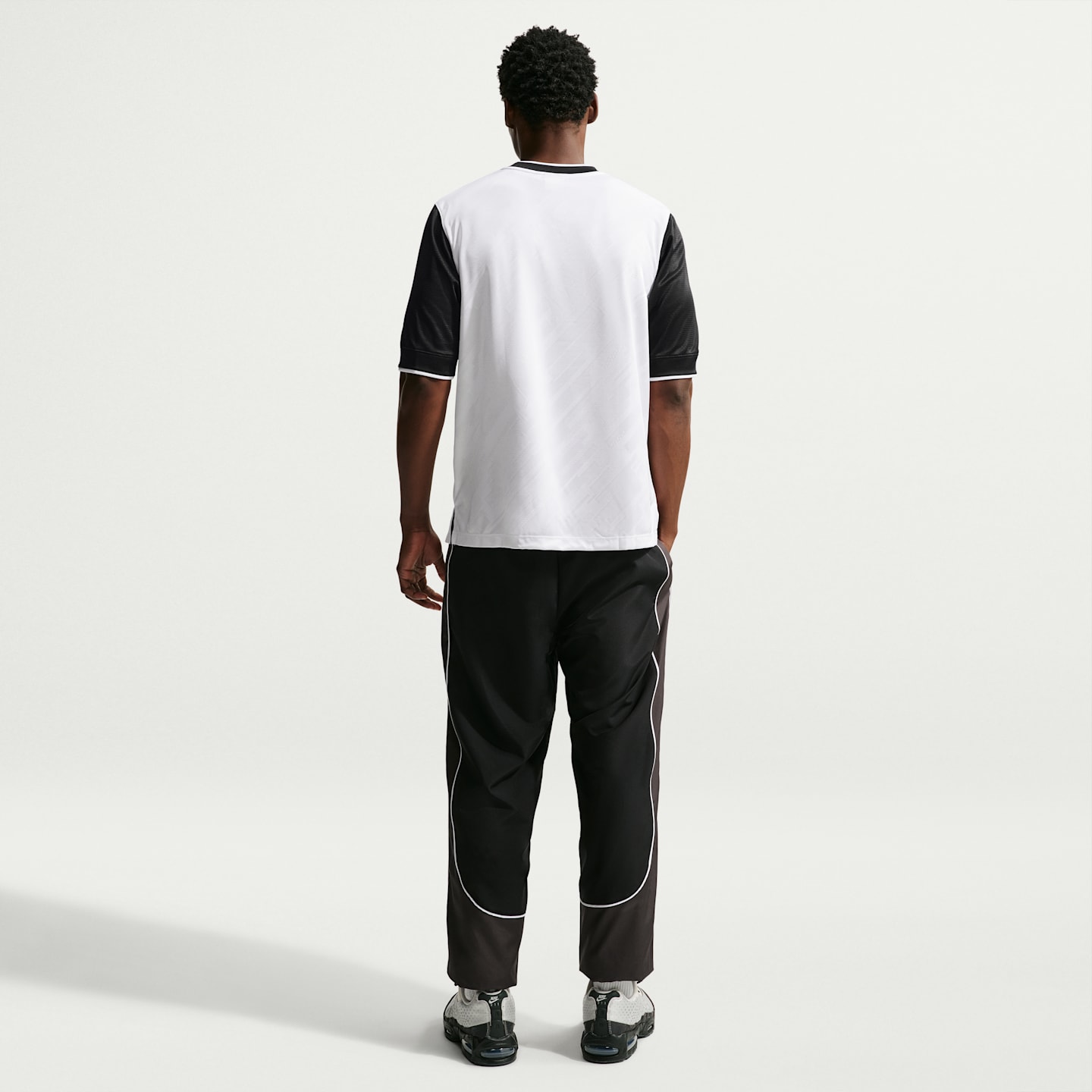 Мужской топ Nike Premier Dri-FIT Soccer Loose Jersey, цвет: Белый / Чёрный — фото 5