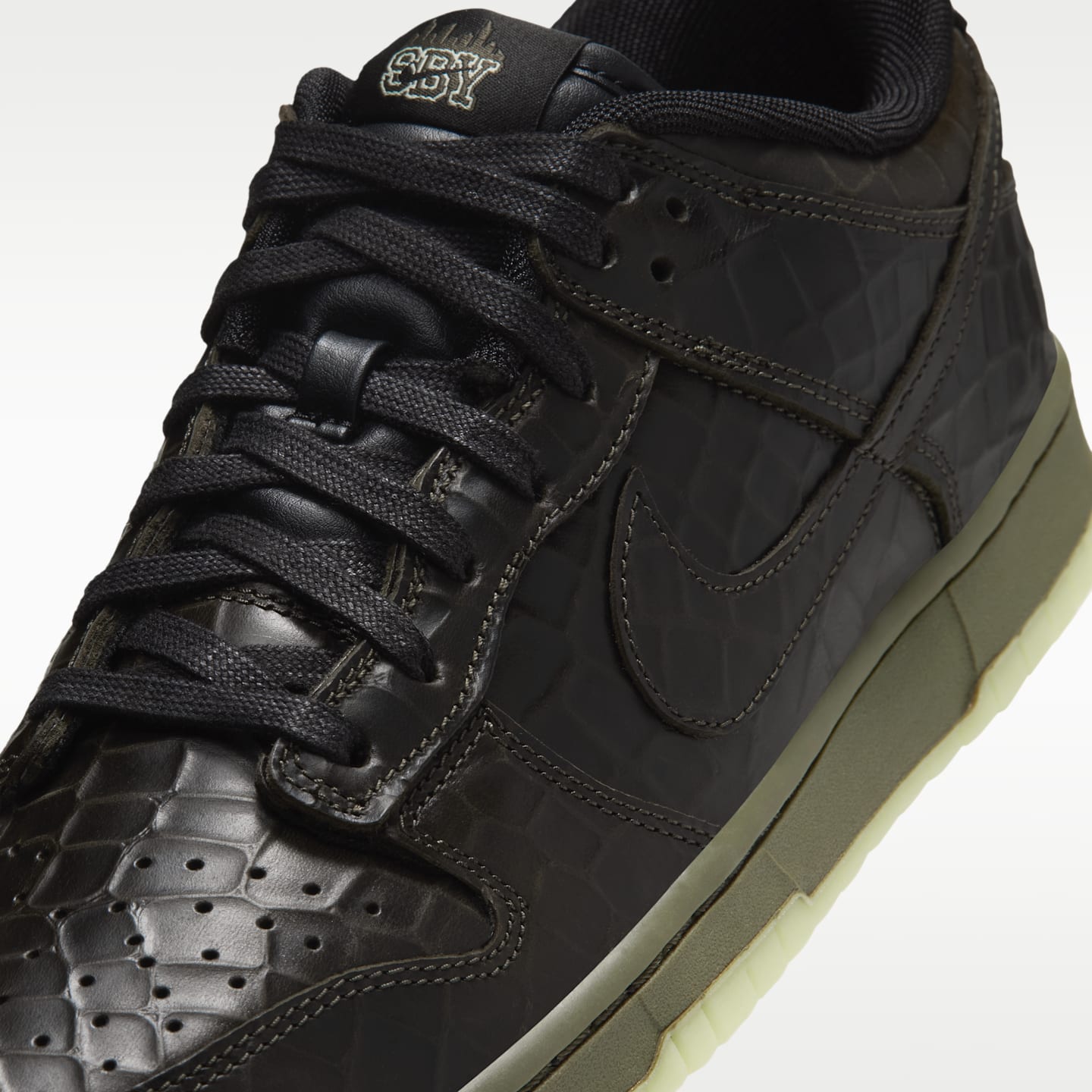 Мужские кроссовки Nike Dunk Low Premium Halloween, цвет: Зелёный / Чёрный — фото 7