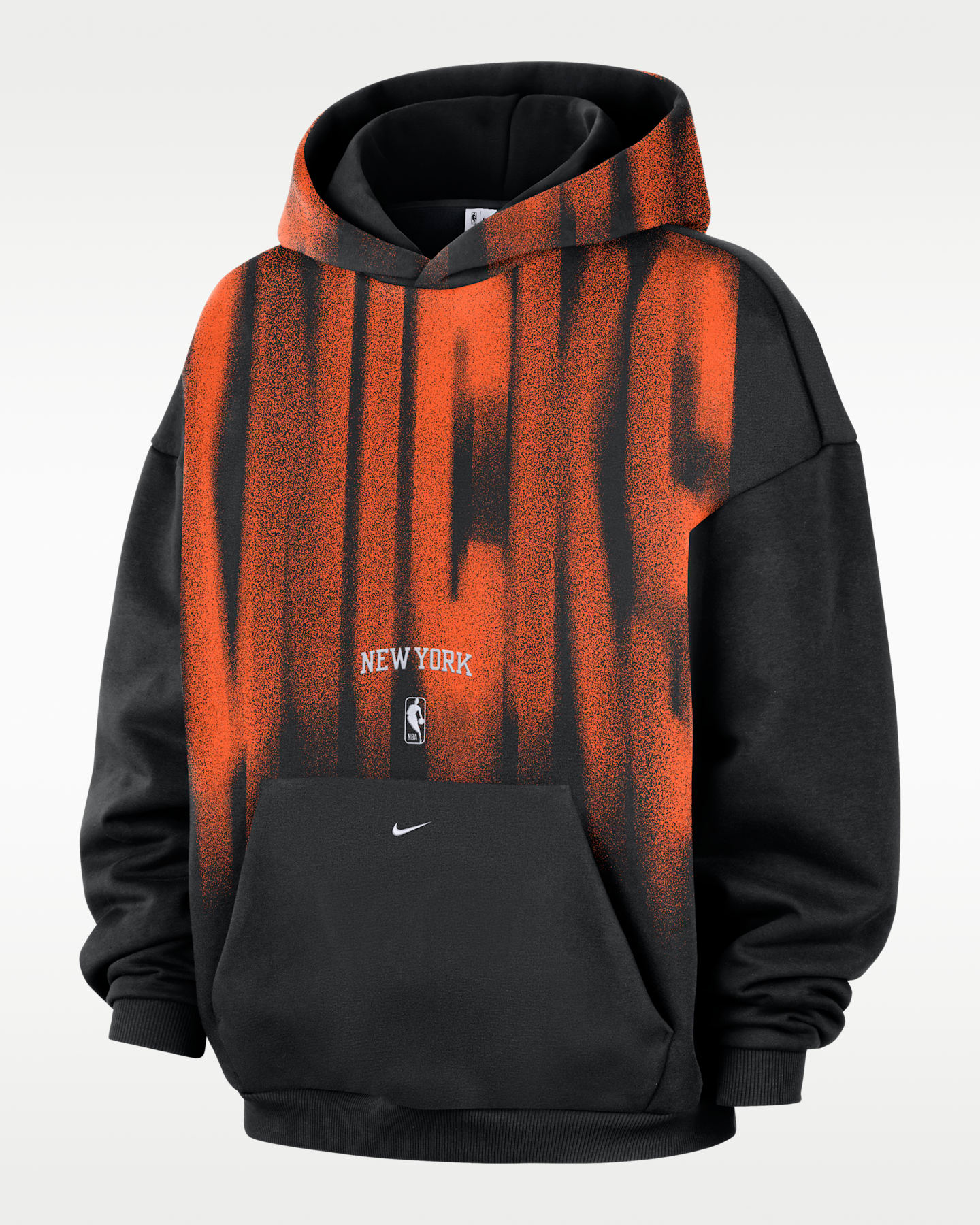 Мужское худи Nike New York Knicks Standard Issue Fleece Basketball, цвет: Чёрный / Белый — фото 4