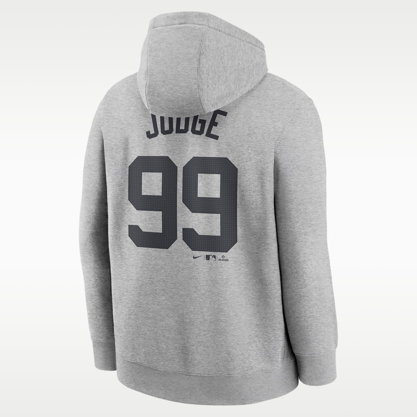 Мужская худи Nike MLB Aaron Judge New York Yankees Club, цвет: Серый — фото 2