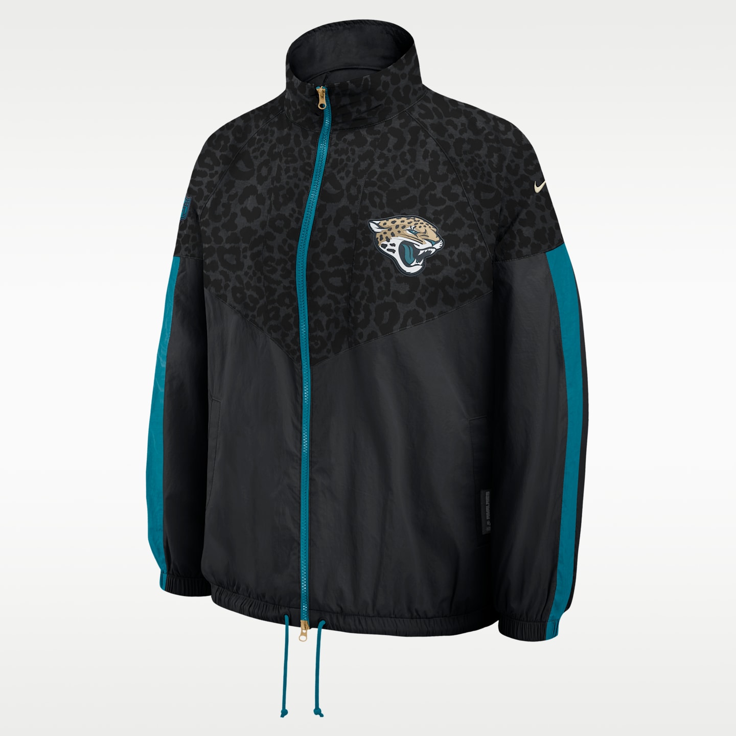 Женская куртка Nike Jacksonville Jaguars Rivalries Collection NFL Oversized Full-Zip, цвет: Чёрный — фото 1